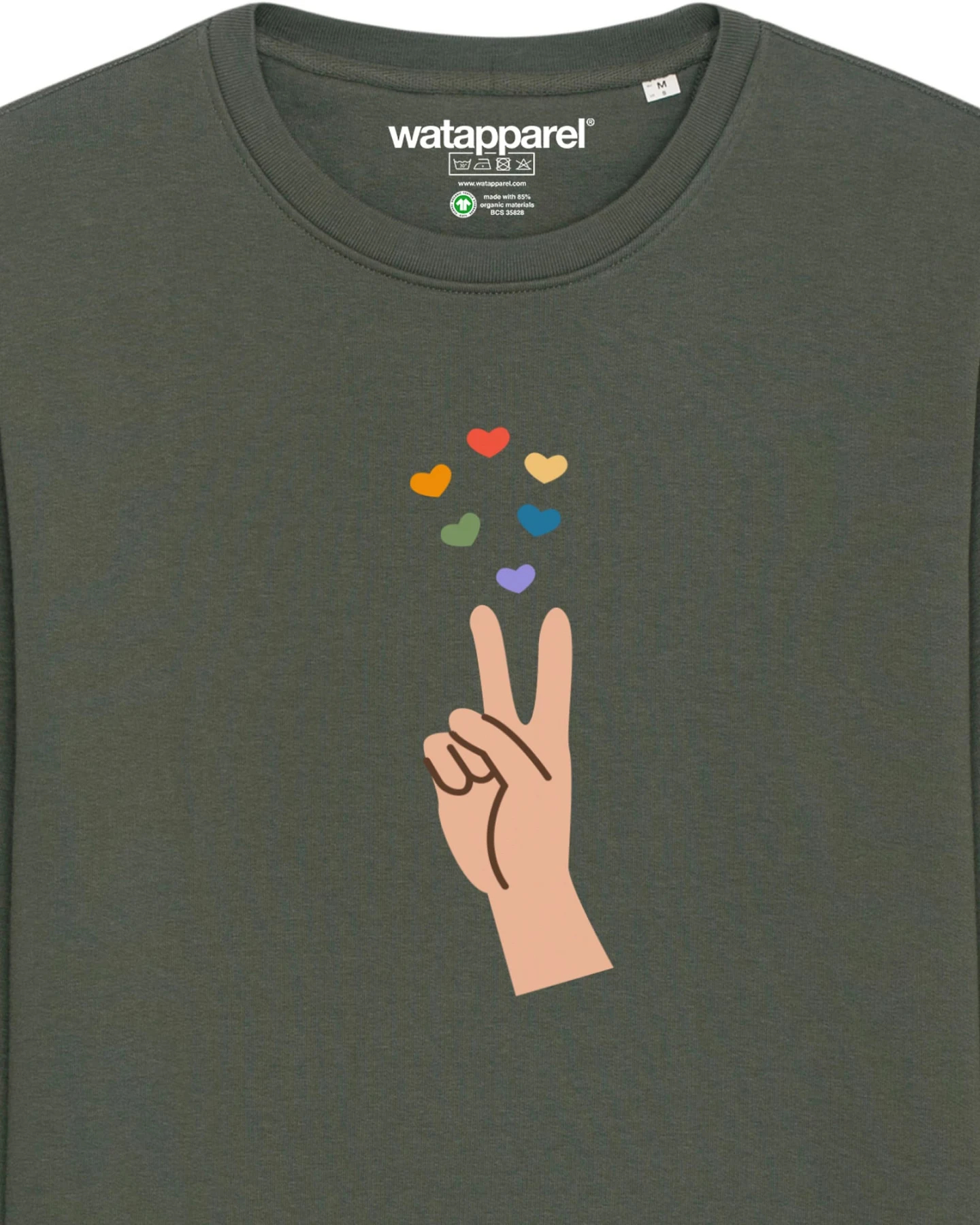 Watapparel Sweatshirt Spread love – Ansicht 3