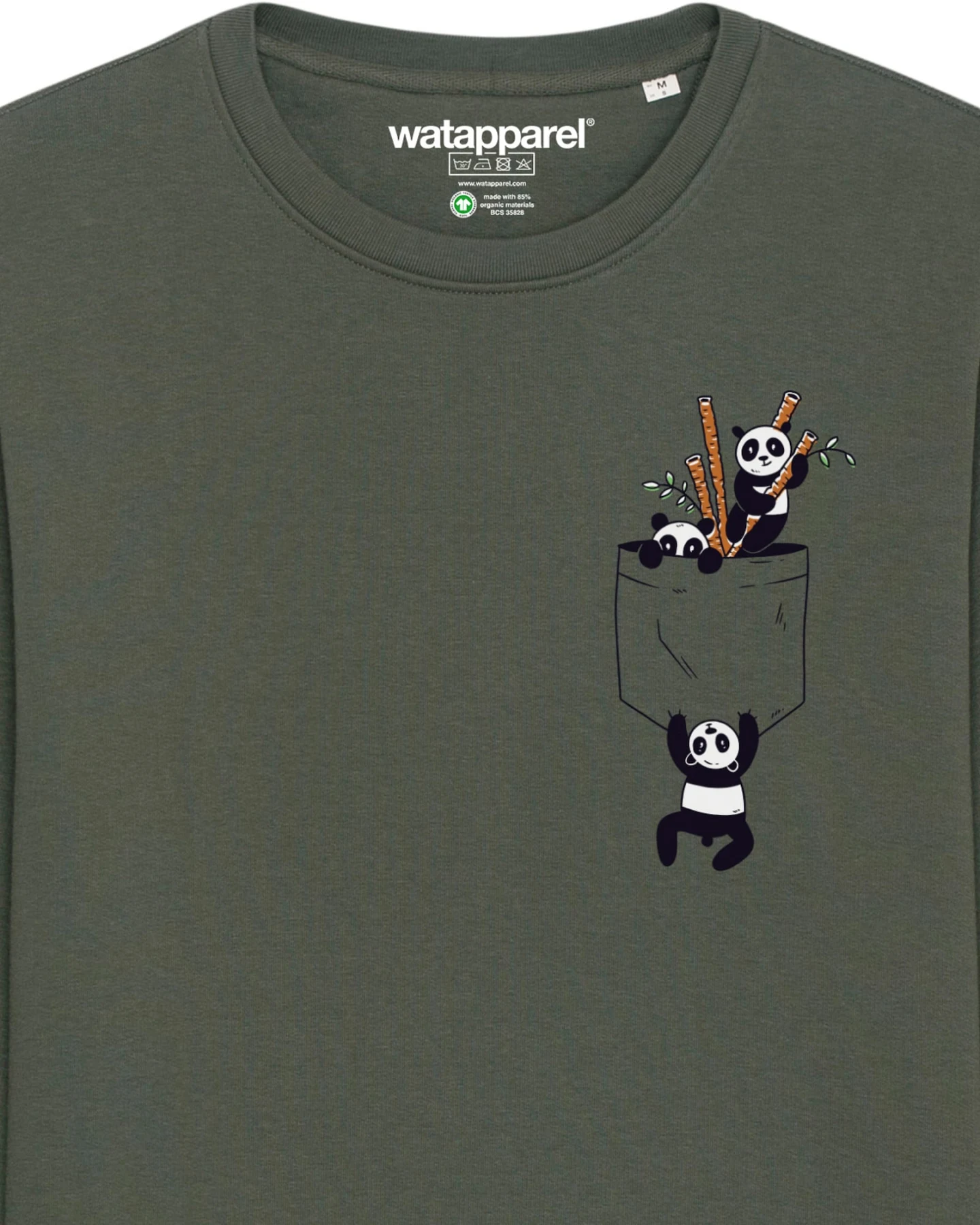 Watapparel Sweatshirt Pocket Pandas – Ansicht 3