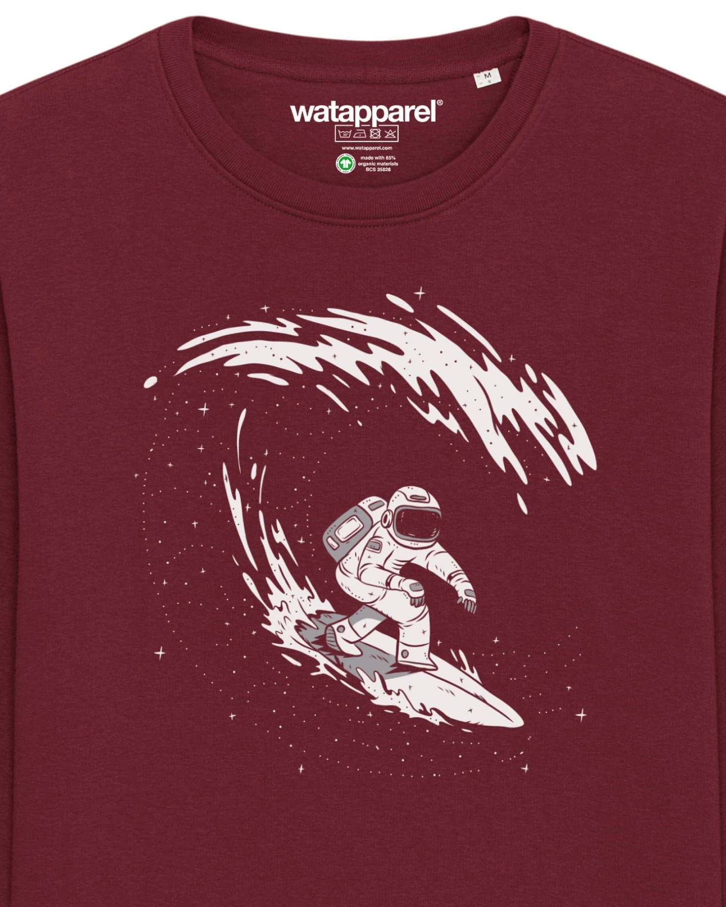 Watapparel Sweatshirt Surfing Spaceman – Ansicht 3
