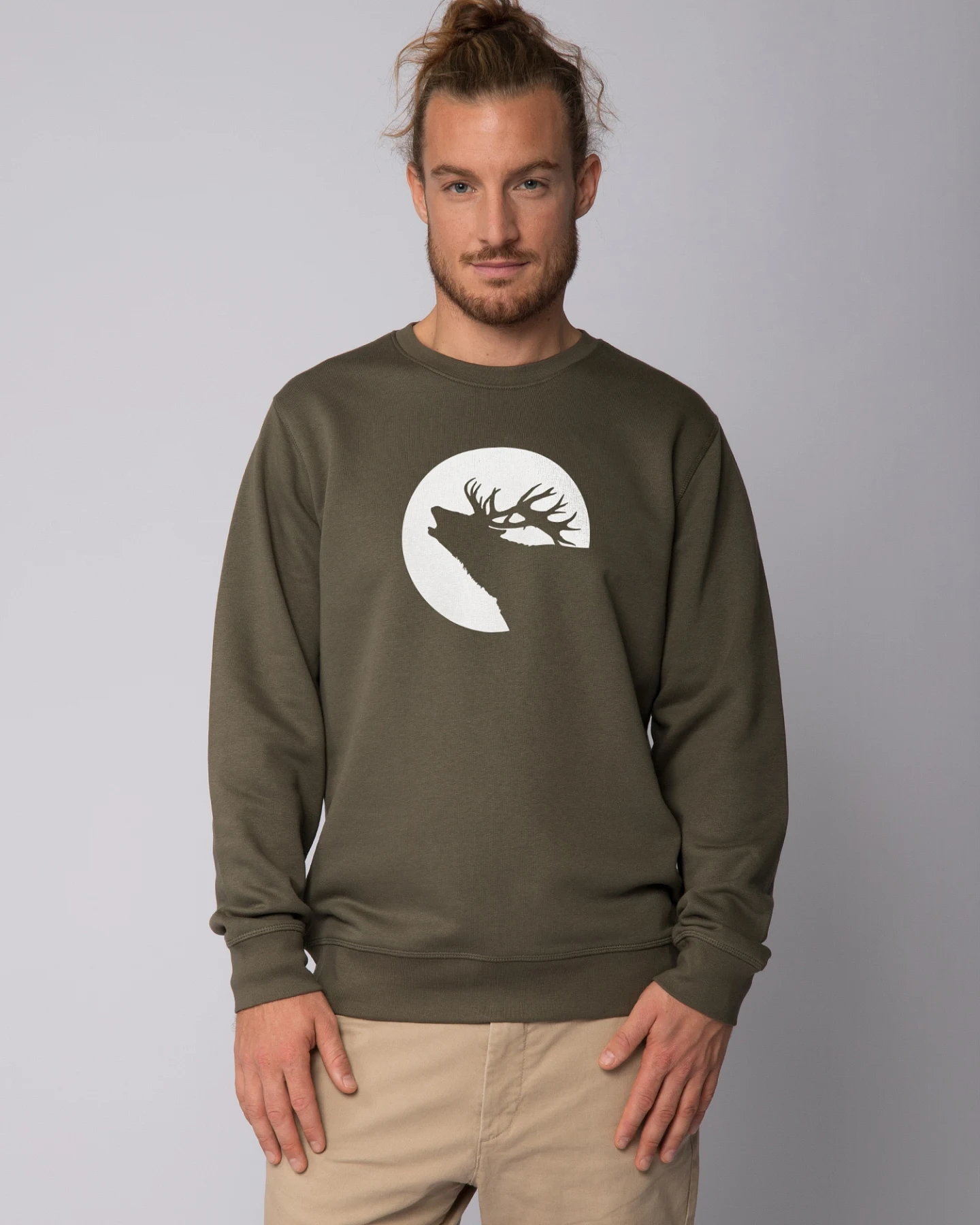 Watapparel Sweatshirt Röhrender Hirsch – Ansicht 2