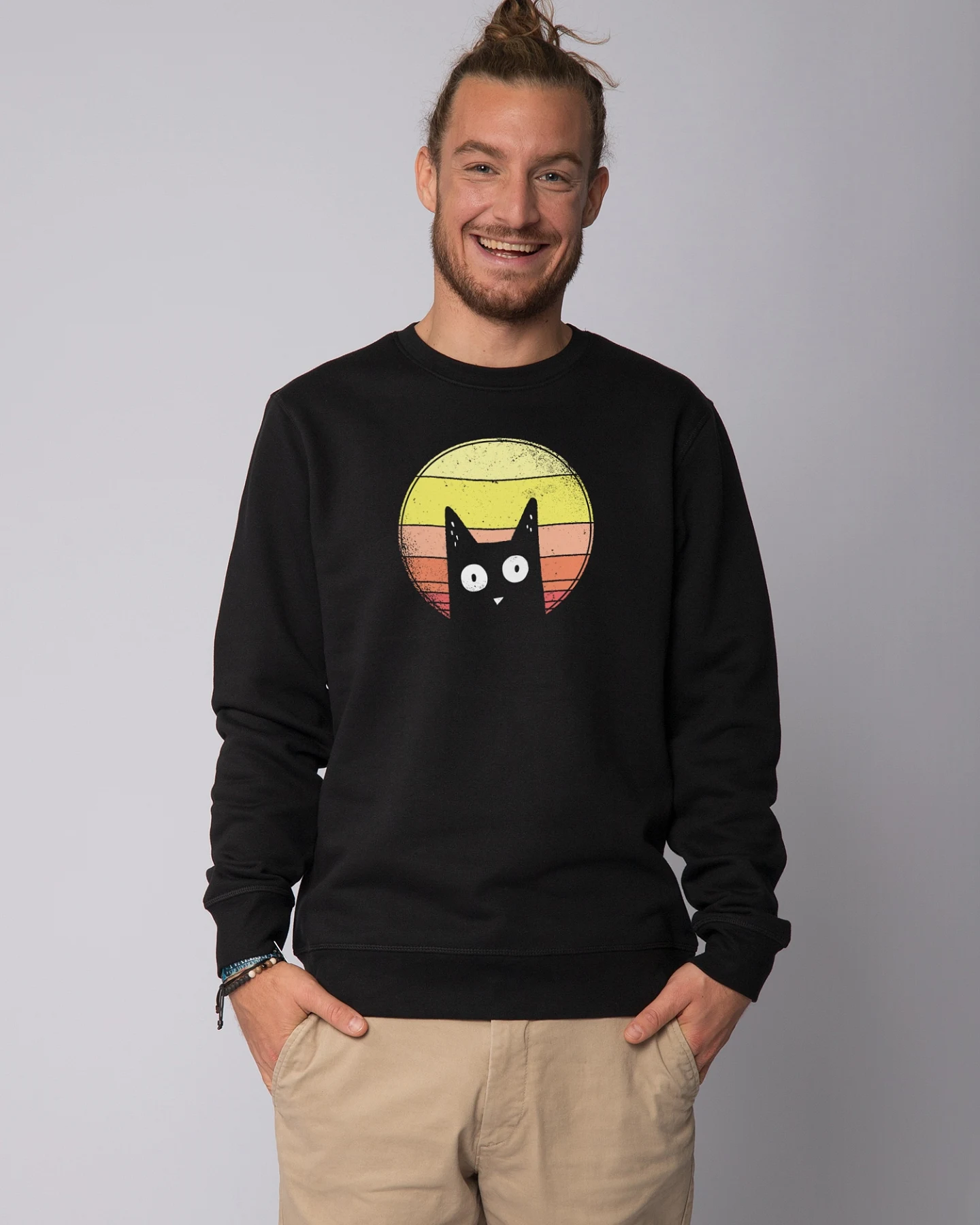 Watapparel Sweatshirt Sunset Cat – Ansicht 2