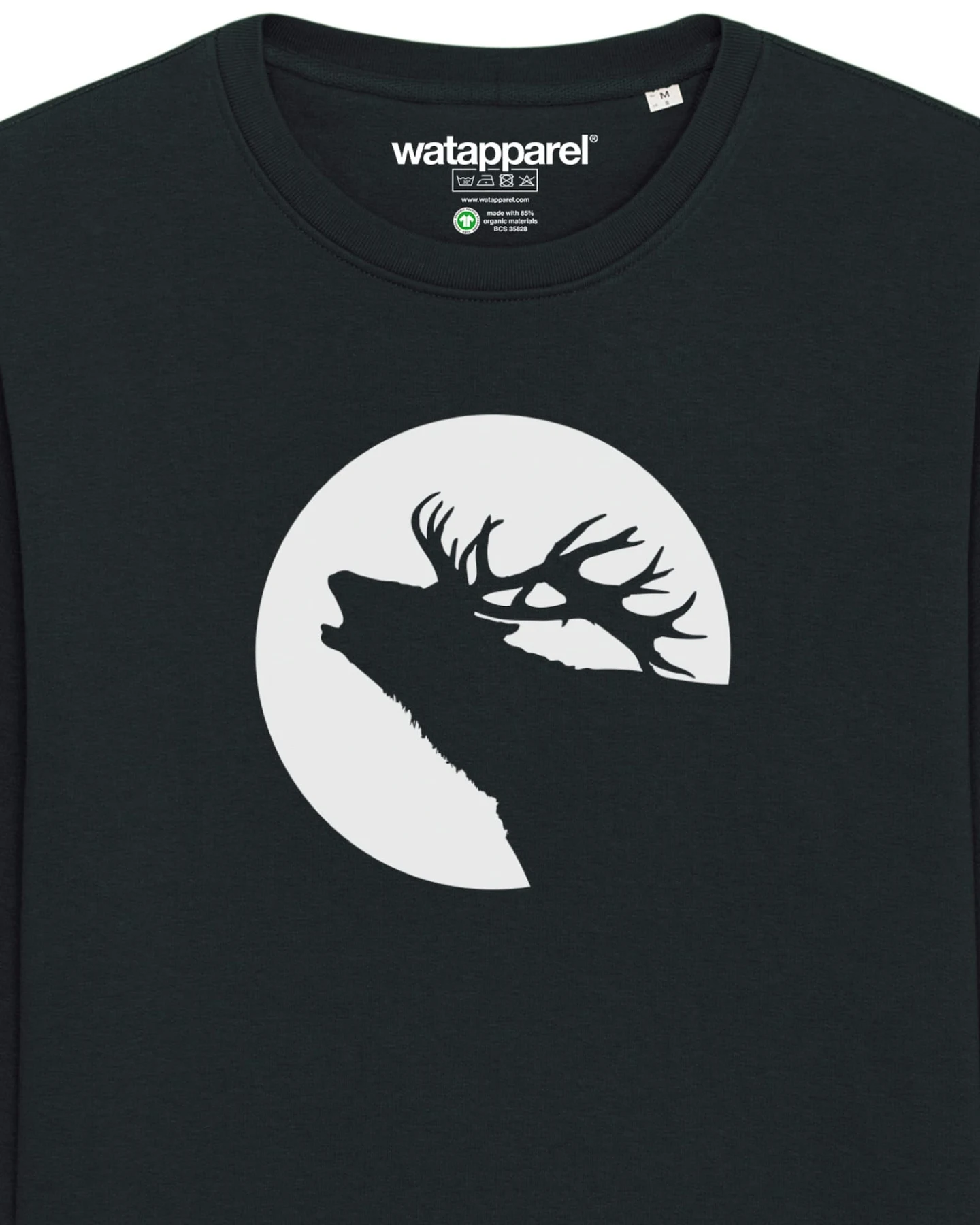 Watapparel Sweatshirt Röhrender Hirsch – Ansicht 3