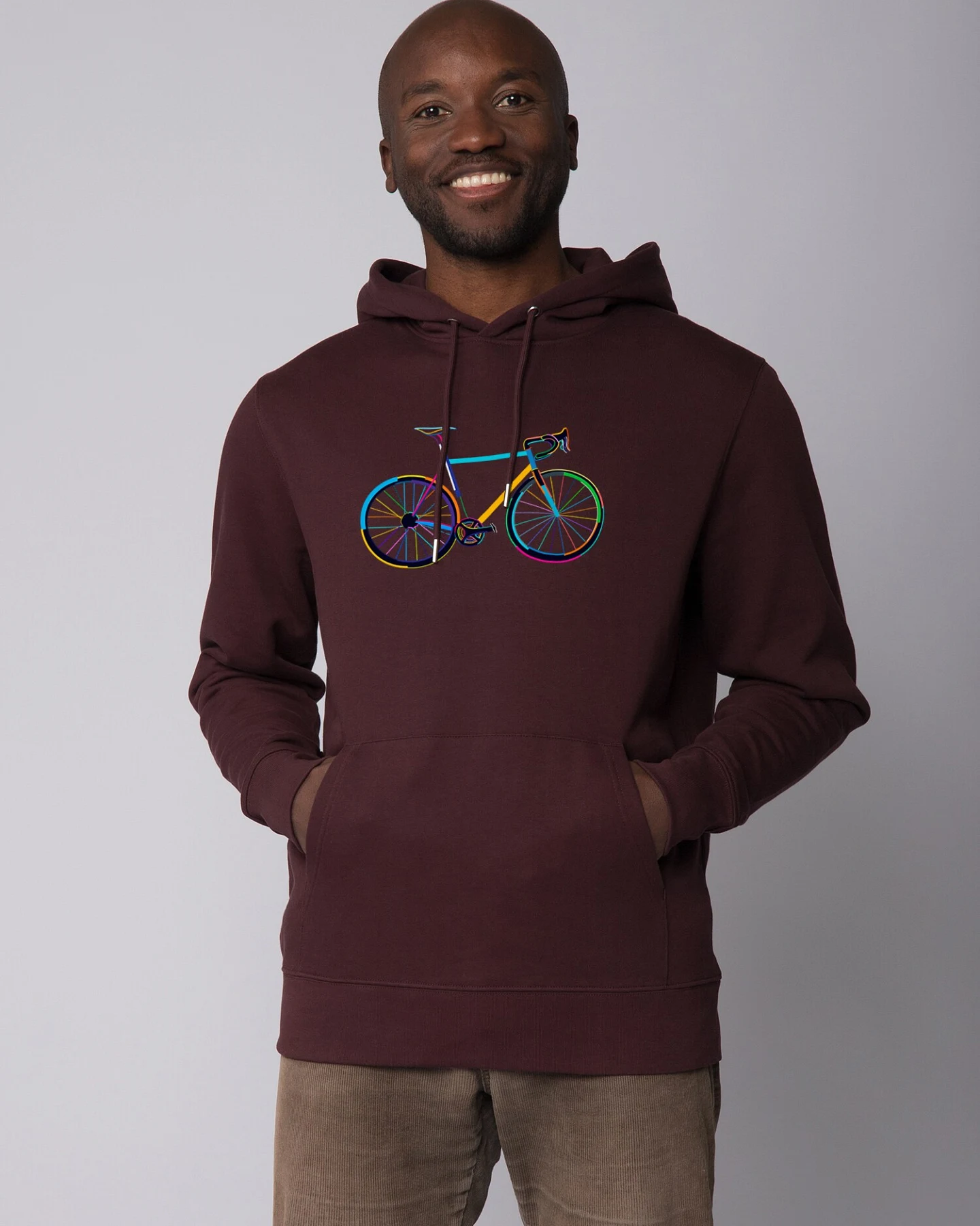 Watapparel Sweatshirt Fahrrad by night – Ansicht 2