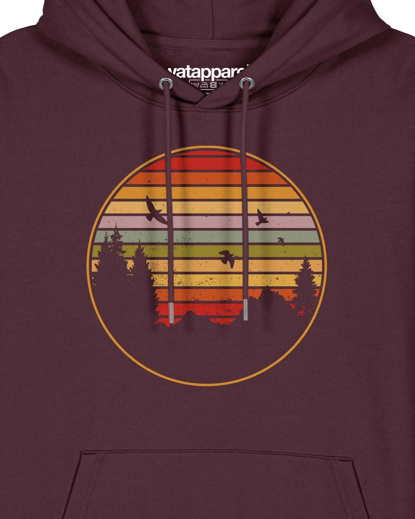 Watapparel Sweatshirt Sunset Berge & Tannen – Ansicht 3