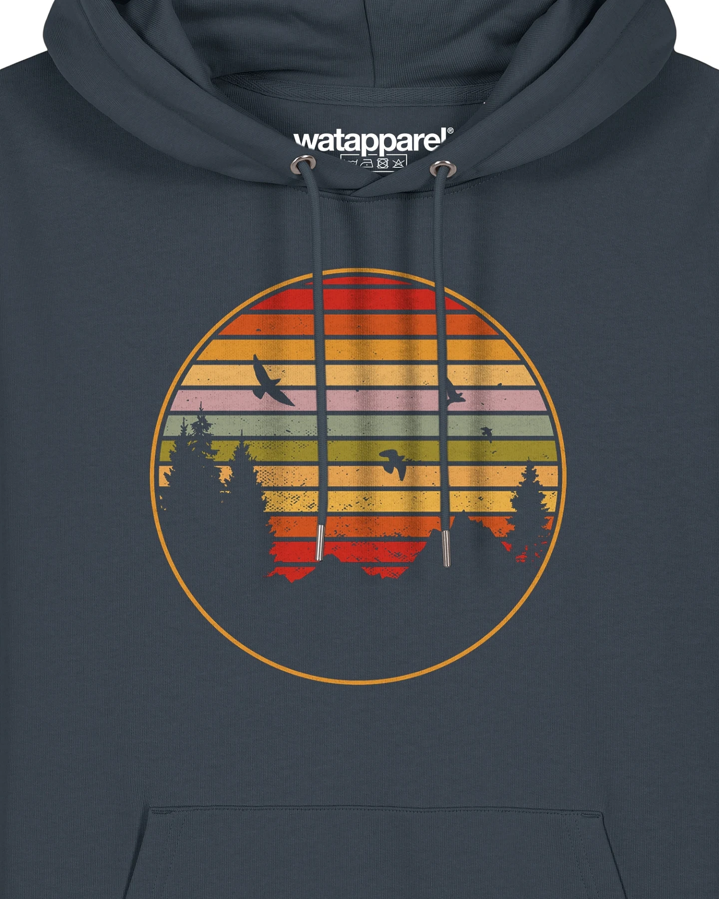 Watapparel Sweatshirt Sunset Berge & Tannen – Ansicht 3