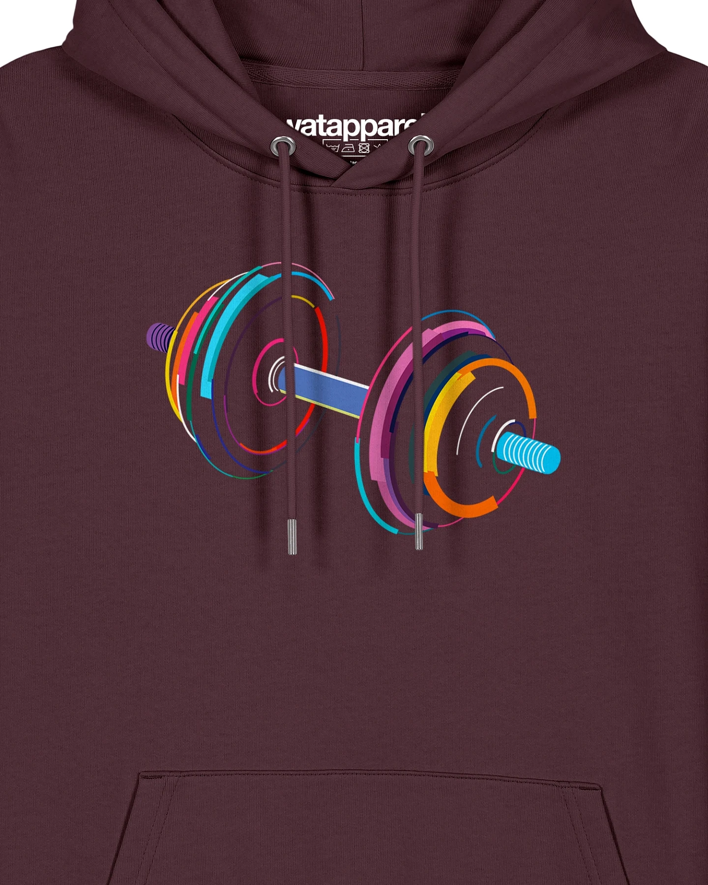 Watapparel Sweatshirt 80s Hantel – Ansicht 3