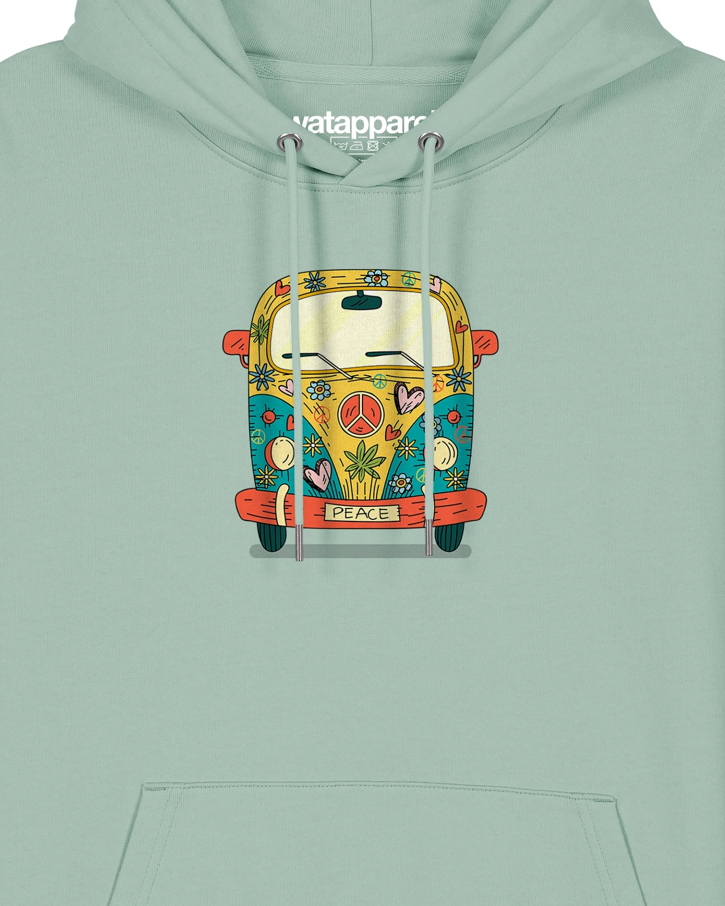 Watapparel Sweatshirt Hippies Bus – Ansicht 3