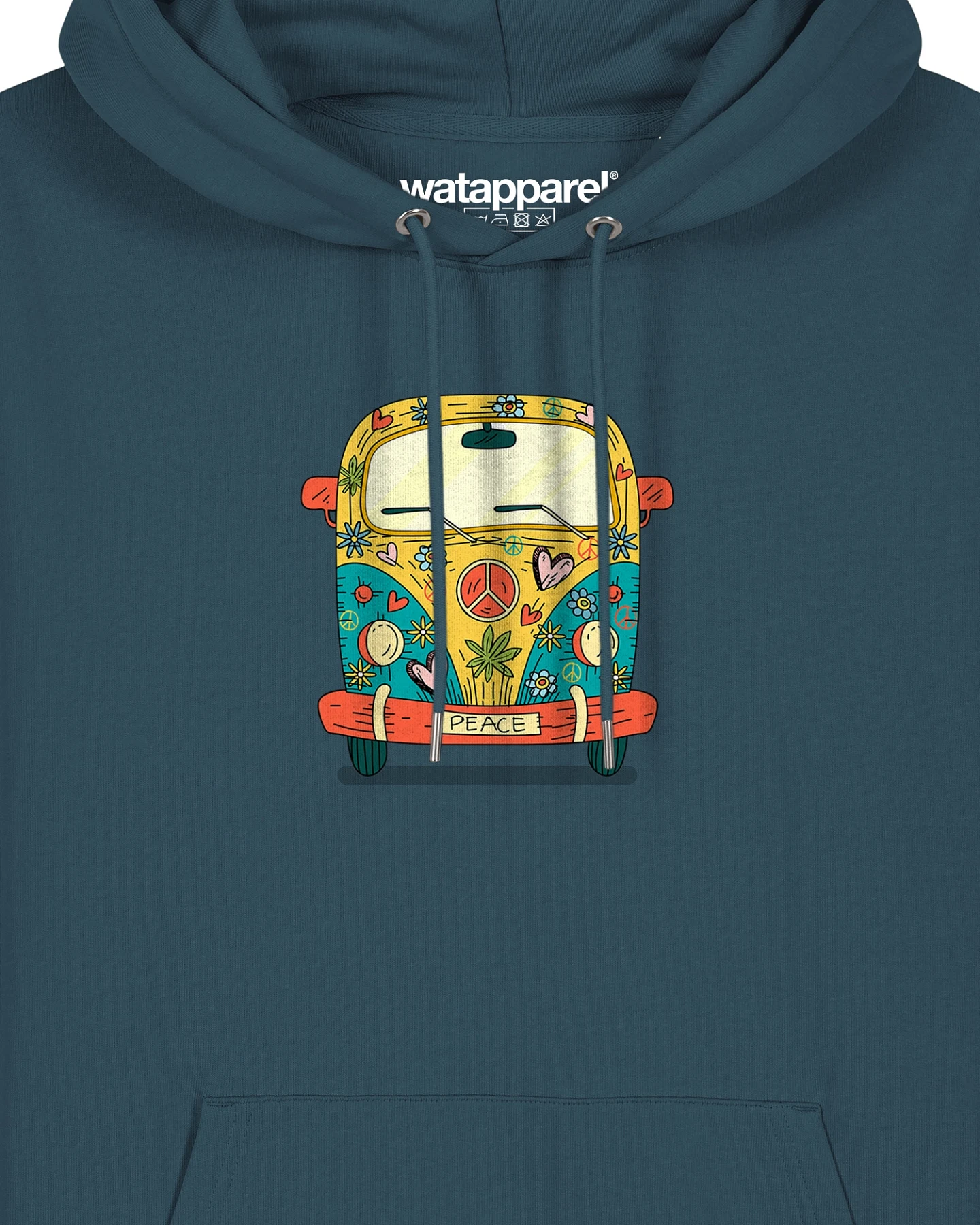 Watapparel Sweatshirt Hippies Bus – Ansicht 3
