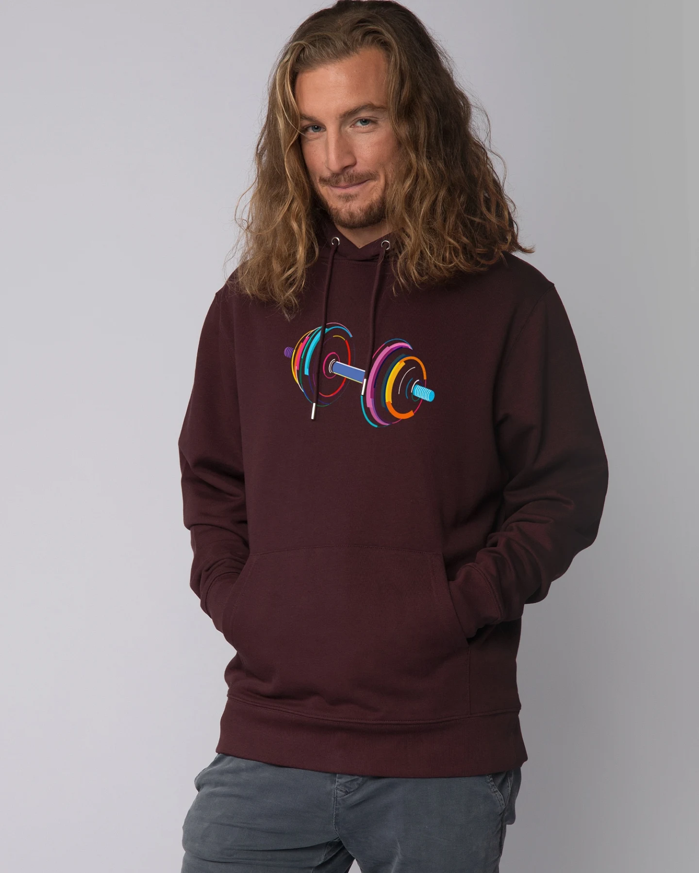 Watapparel Sweatshirt 80s Hantel – Ansicht 2