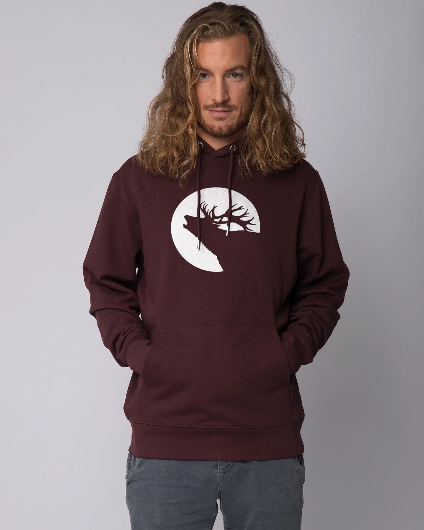Watapparel Sweatshirt Röhrender Hirsch – Ansicht 2