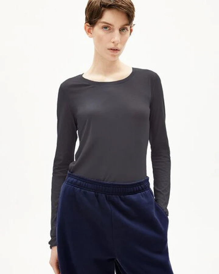 Produktseite: ARMEDANGELS EINIAARA SOFT Damen Longsleeve aus Bio-Baumwolle