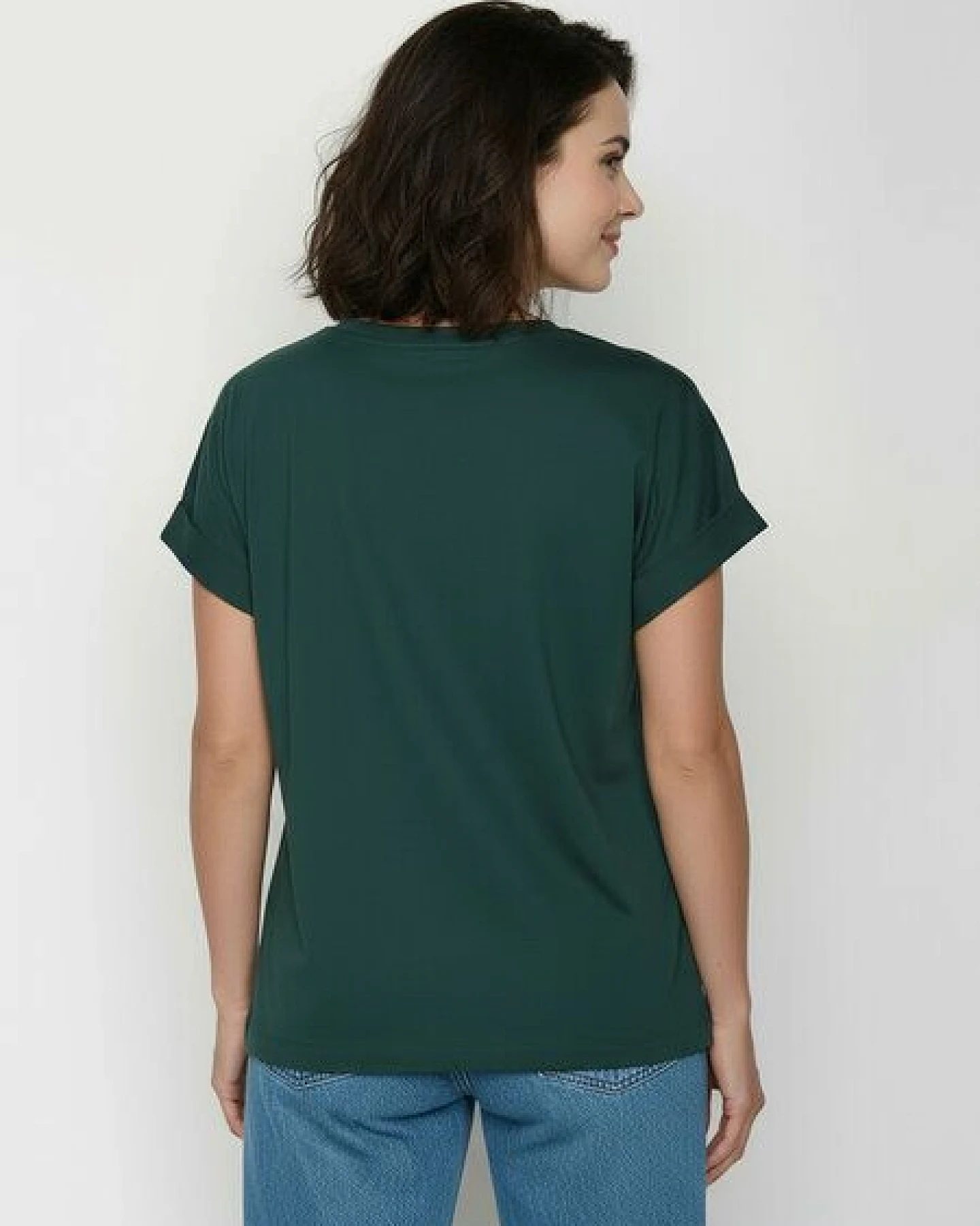 GREENBOMB Veggie Patch Loony - Sportliches T-Shirt aus Bio-Baumwolle mit Rollup Sleeve / hochwertiger Print / GOTS / Fair & Vegan – Ansicht 4