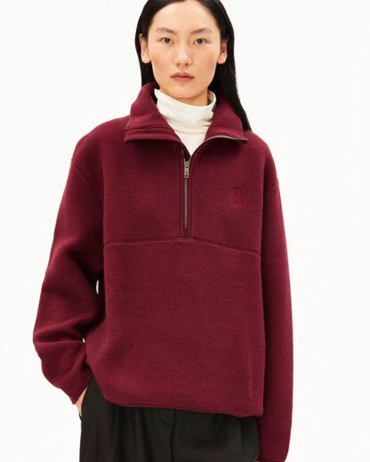 Produktseite: ARMEDANGELS HAARLEENAA Damen Fleece-Sweatshirt aus Bio-Baumwolle