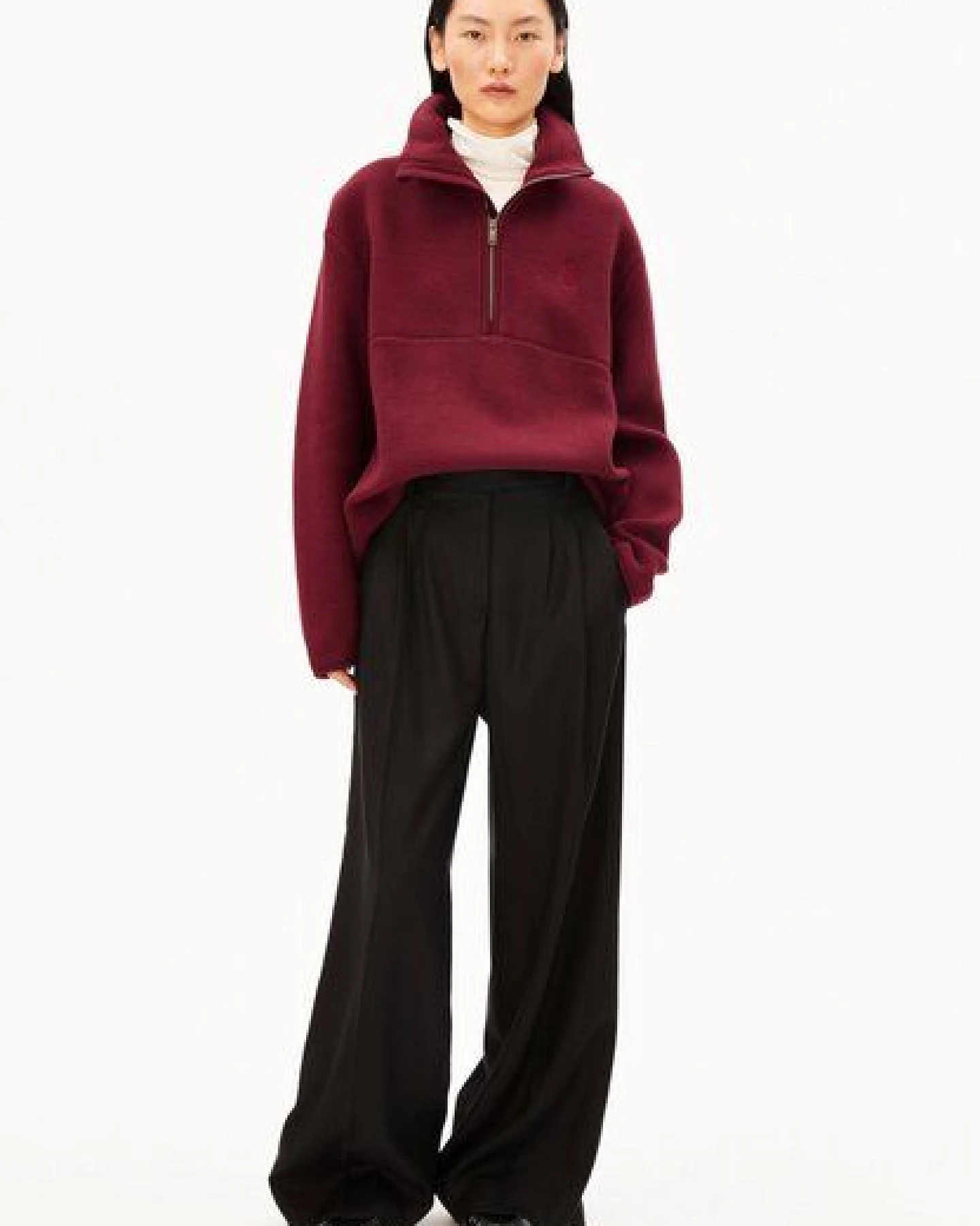 ARMEDANGELS HAARLEENAA Damen Fleece-Sweatshirt aus Bio-Baumwolle – Ansicht 4