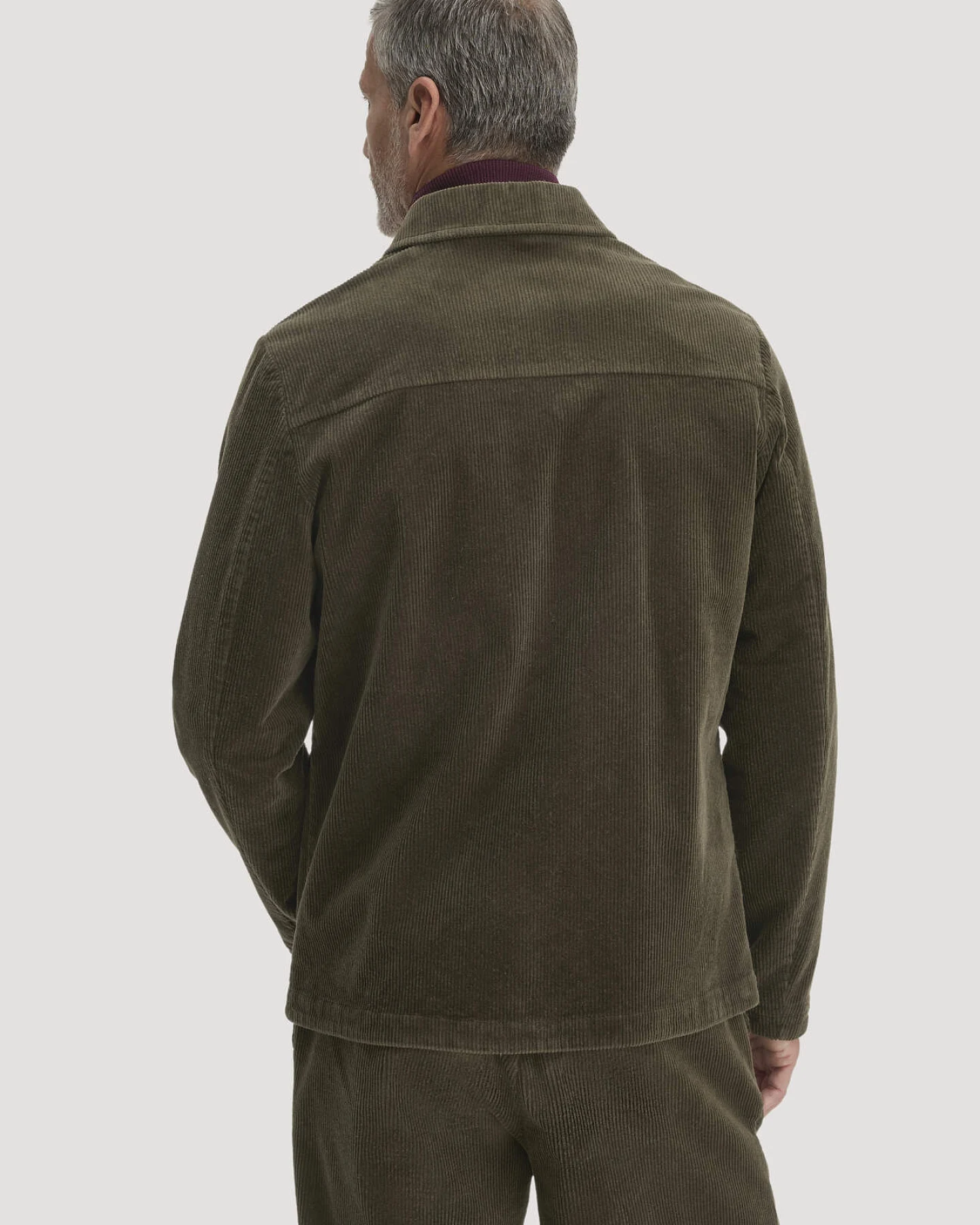 hessnatur Herren Cord Sakko Regular aus Bio-Baumwolle - grün - Größe 46 – Ansicht 3