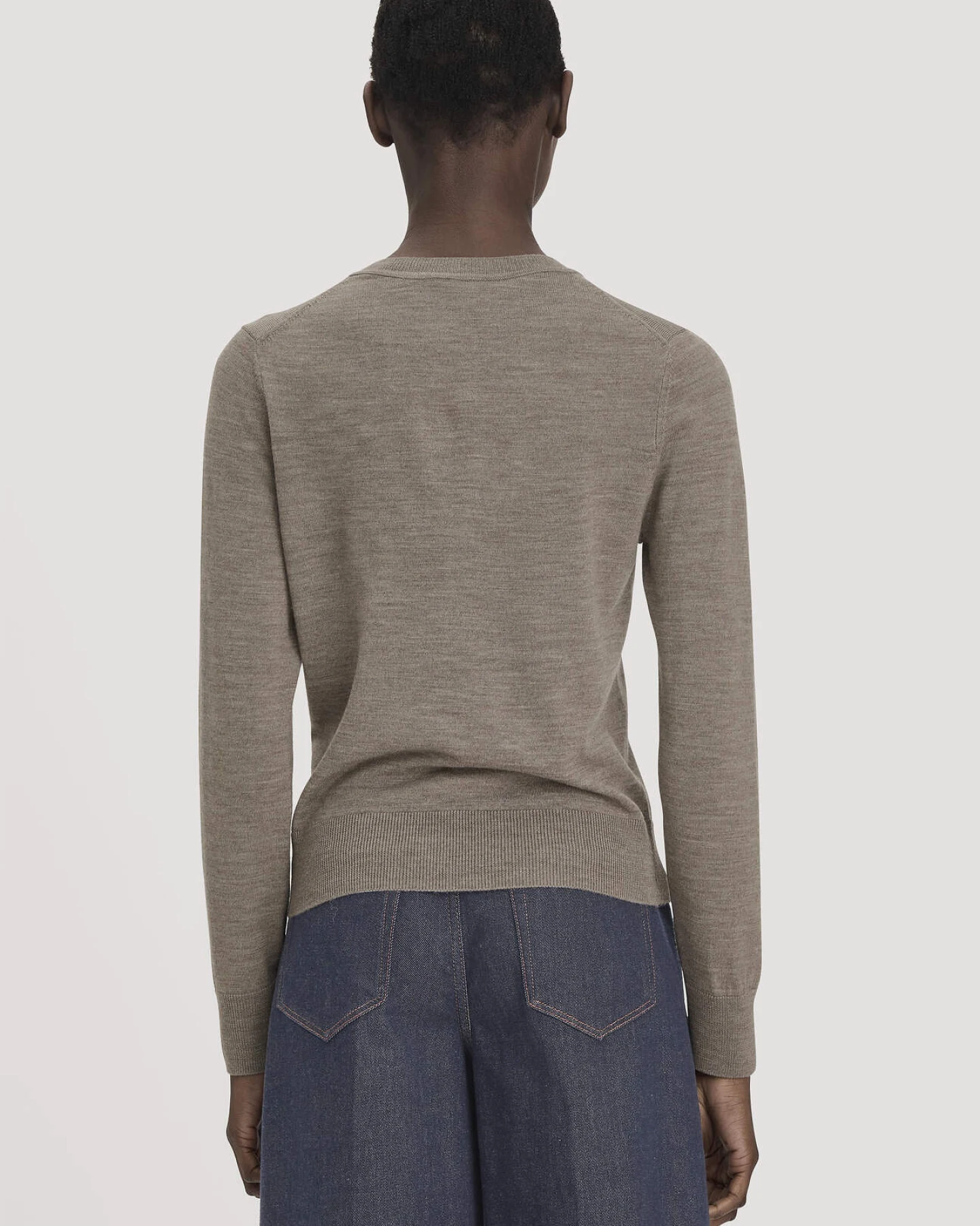hessnatur Damen Strickjacke Regular aus Merino-Schurwolle - lila - Größe XL – Ansicht 3