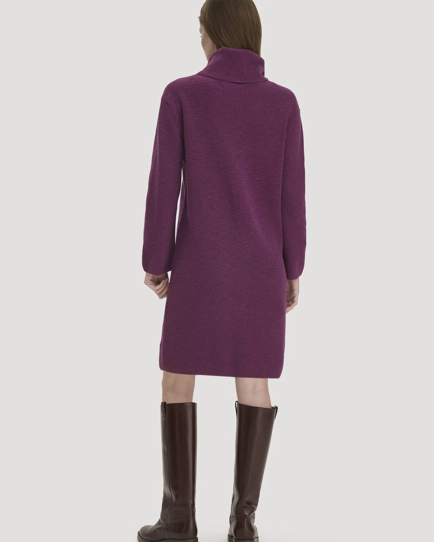 hessnatur Damen Strickkleid Relaxed aus Bio-Baumwolle - rot - Größe L – Ansicht 2