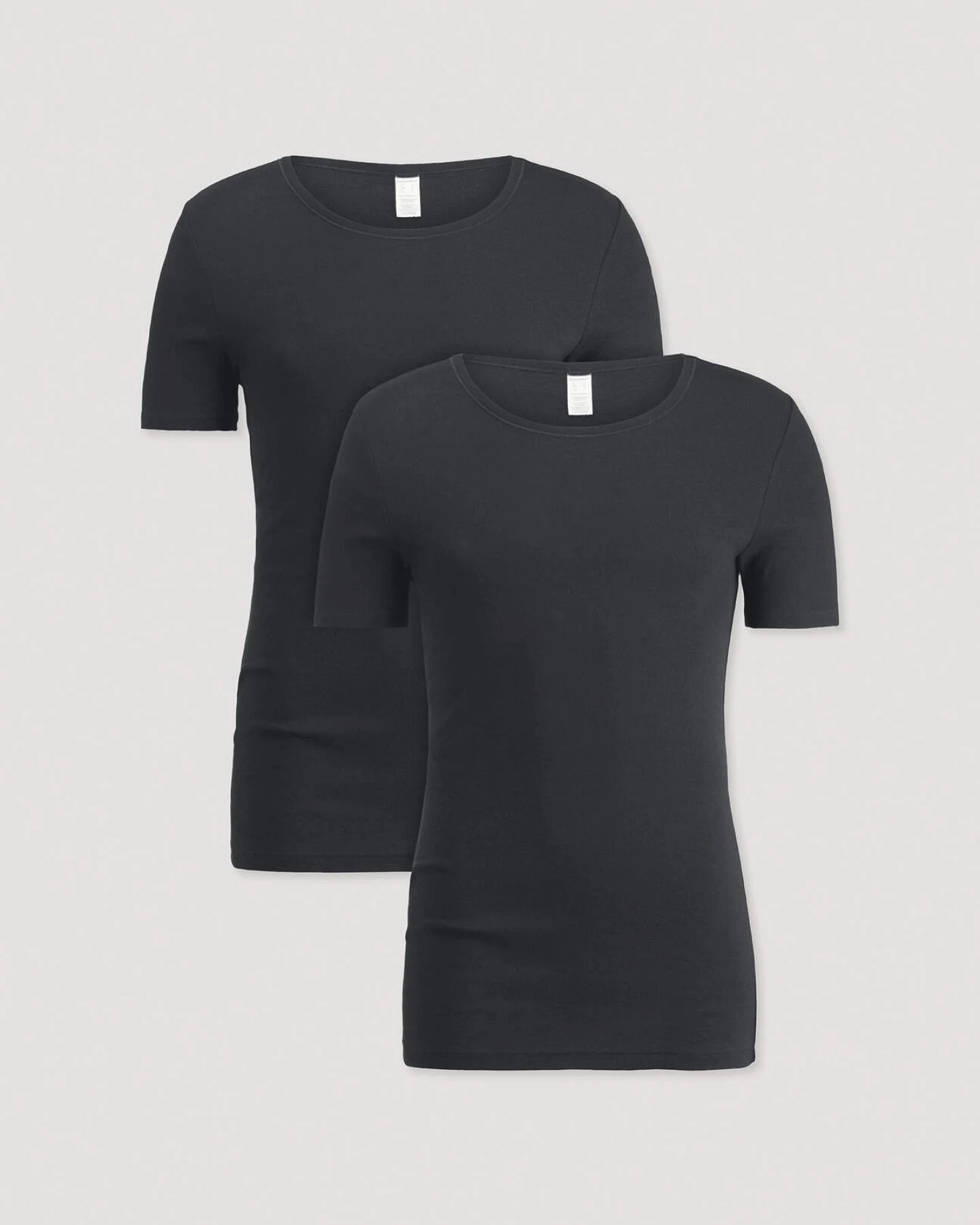 hessnatur Herren T-Shirt PURE COTTON aus Bio-Baumwolle - schwarz - Größe 4 = S – Ansicht 3