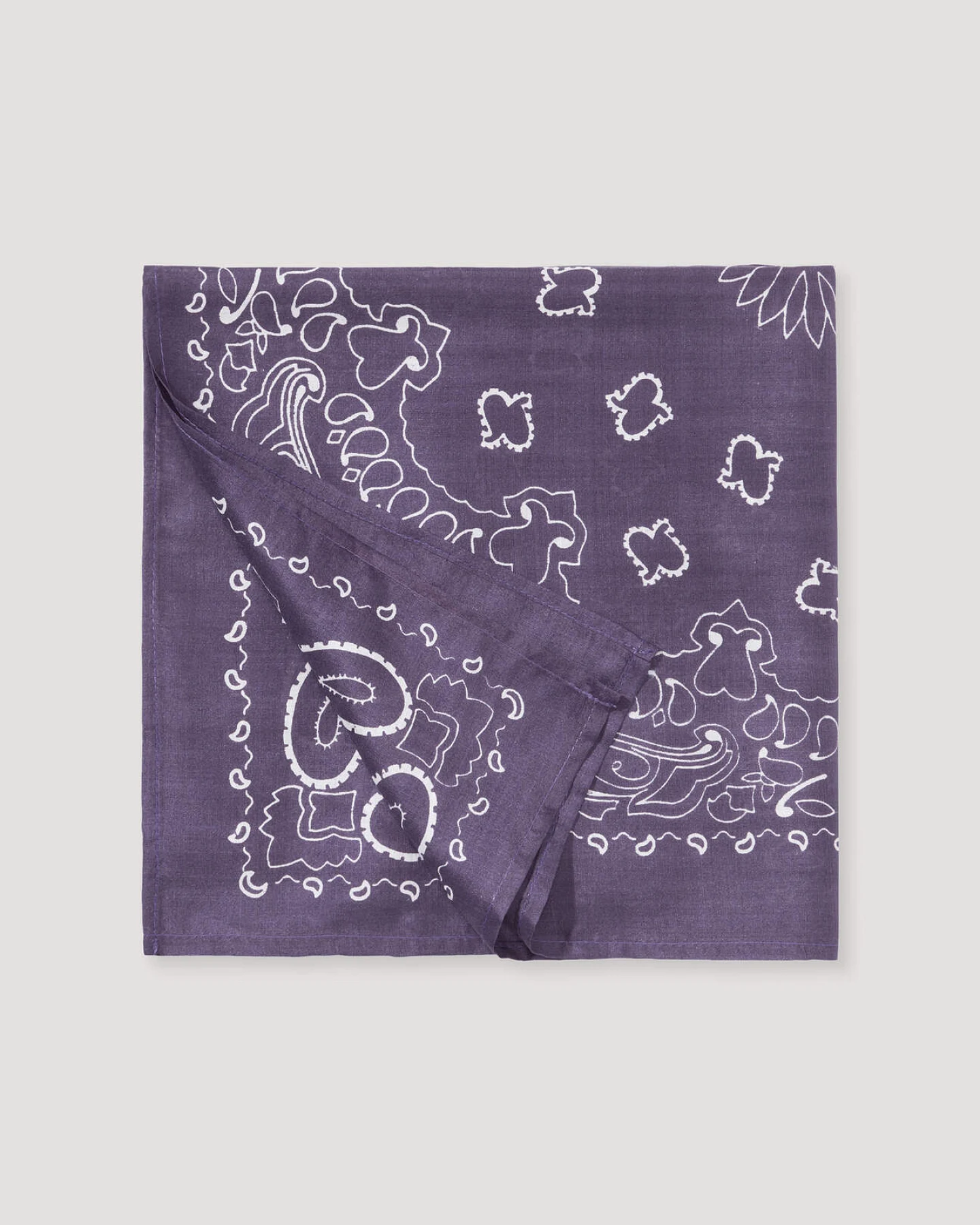 hessnatur Damen Print Seidentuch - lila - Größe 55x55 cm – Ansicht 3