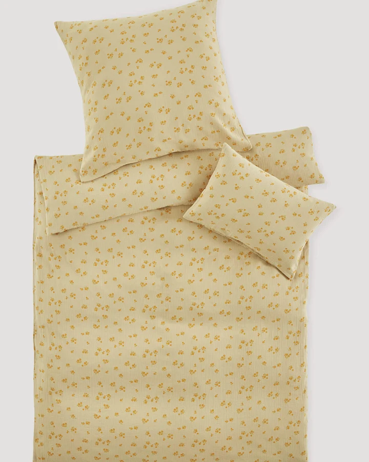 hessnatur Baby Musselin Bettwäsche aus Bio-Baumwolle - orange - Größe 100x135 / 40x60 cm