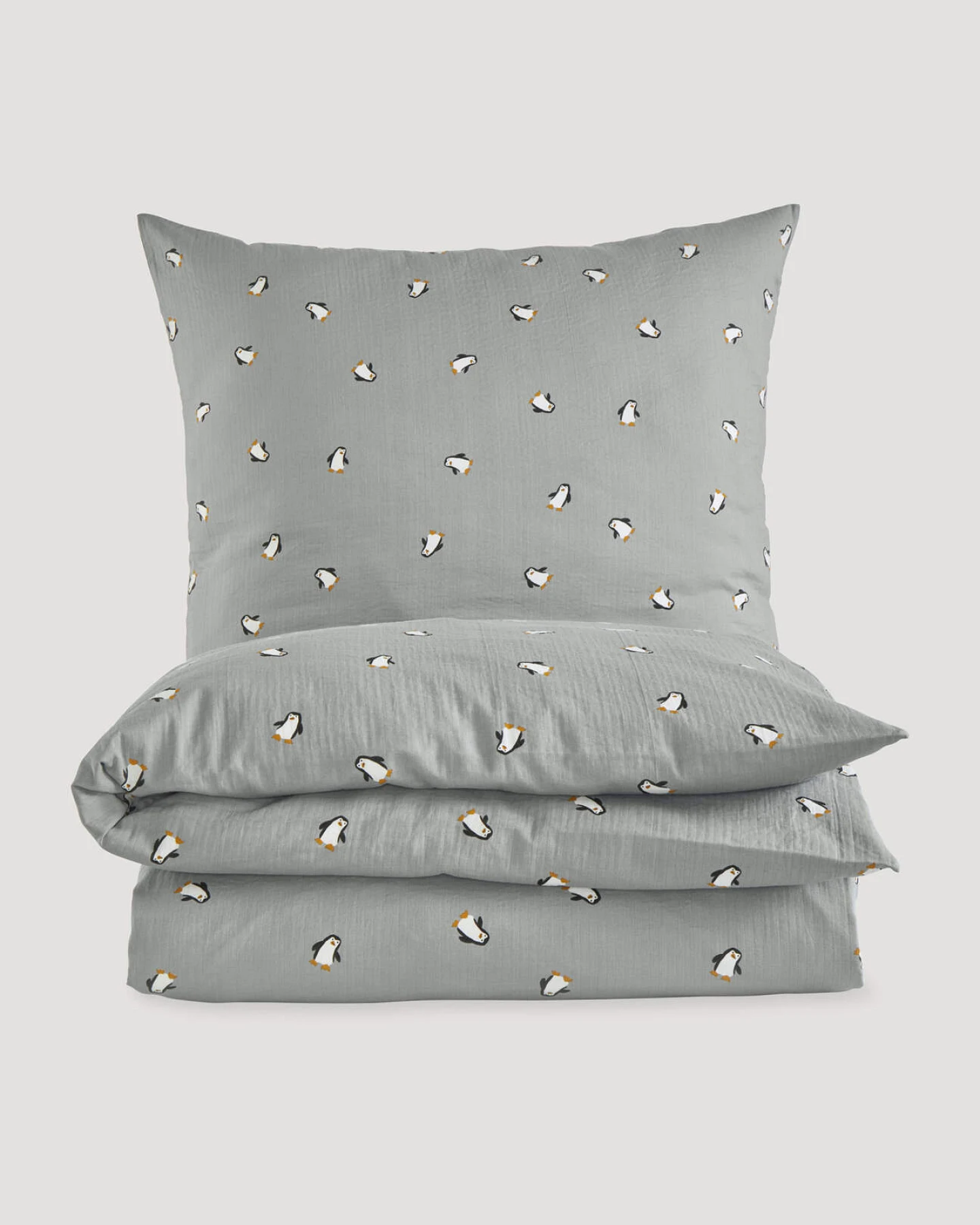 hessnatur Baby Musselin Bettwäsche aus Bio-Baumwolle - blau - Größe 100x135 / 40x60 cm – Ansicht 2