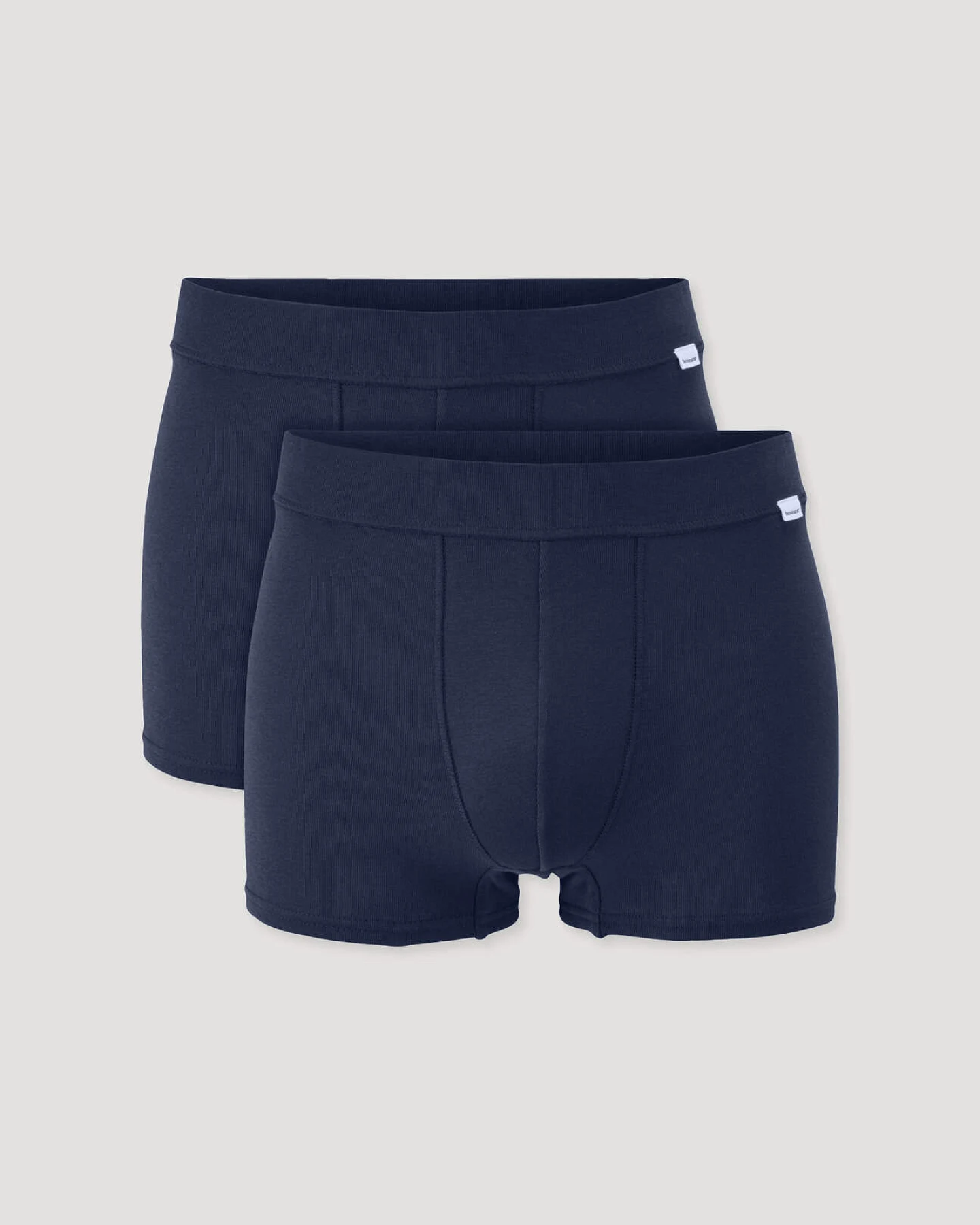 hessnatur Herren Pants Regular Cut im 2er-Pack PURE NATURE aus Bio-Baumwolle - blau - Größe 7 = XL – Ansicht 3