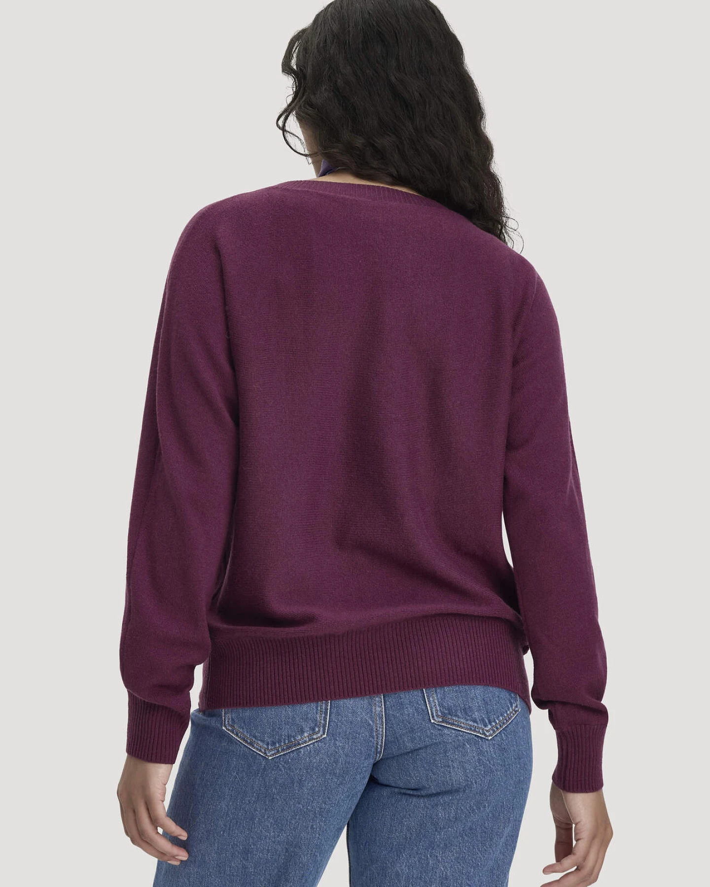 hessnatur Damen Pullover Relaxed aus Bio-Schurwolle mit Cashmere - rot - Größe XL – Ansicht 3