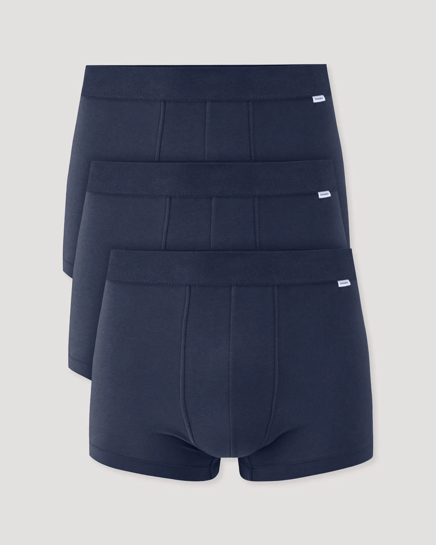 hessnatur Herren Pants Regular Cut im 3er-Pack COTTON MIX aus Bio-Baumwolle - blau - Größe 8 = XXL – Ansicht 3