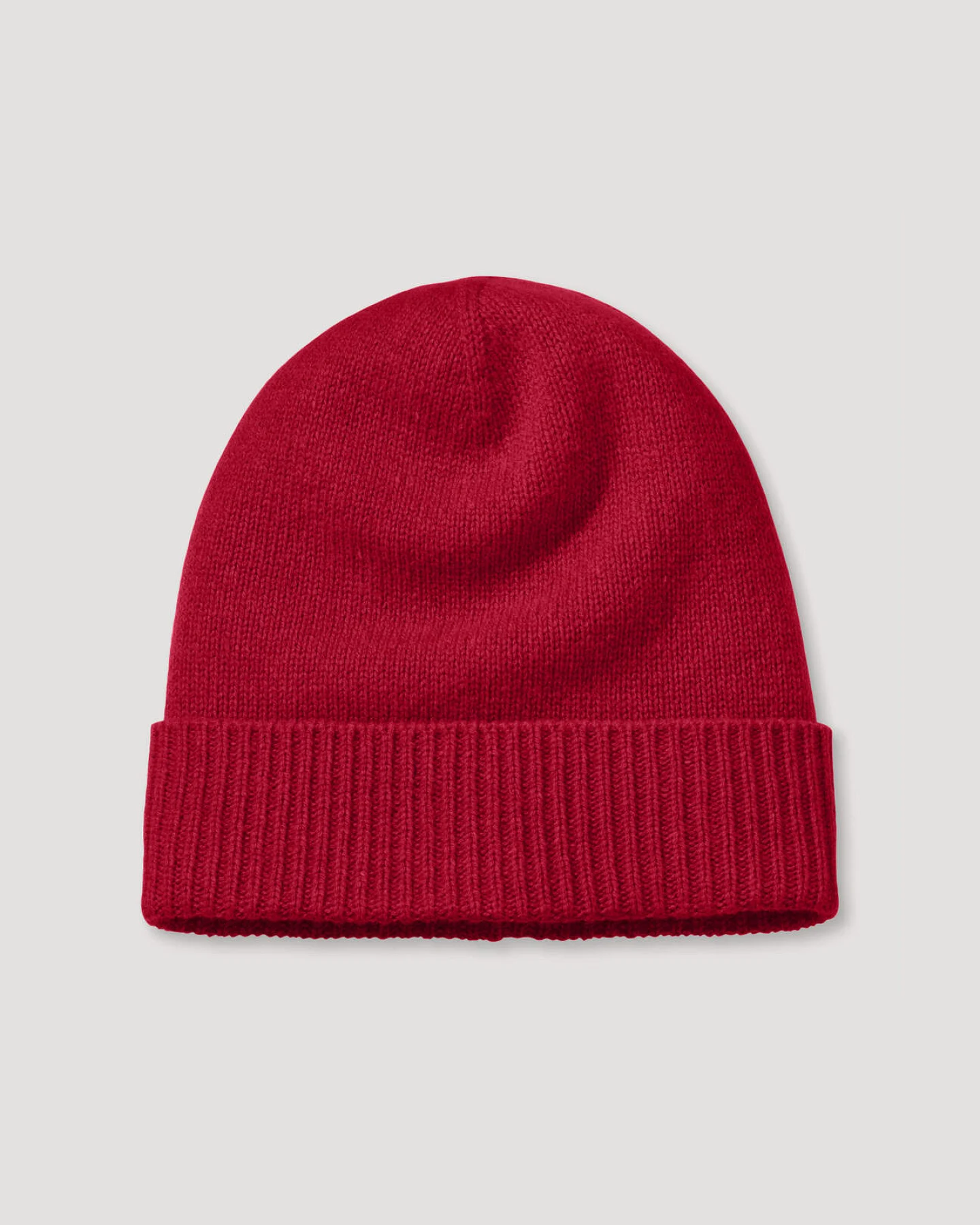 hessnatur Damen Mütze BETTER RECYCLING aus Cashmere - rot - Größe One Size – Ansicht 2
