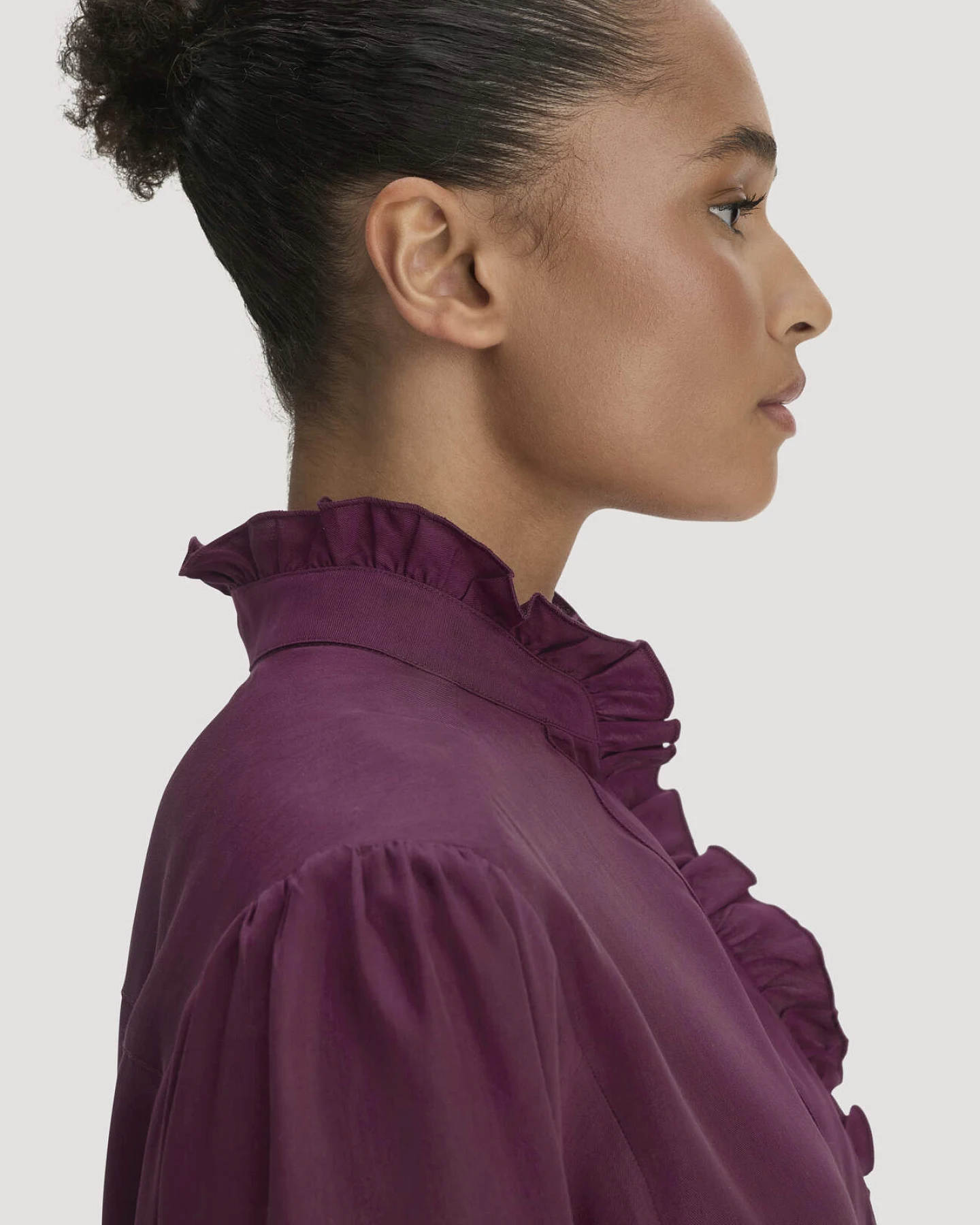 hessnatur Damen Bluse Relaxed aus TENCEL™ Lyocell - rot - Größe 44 – Ansicht 4