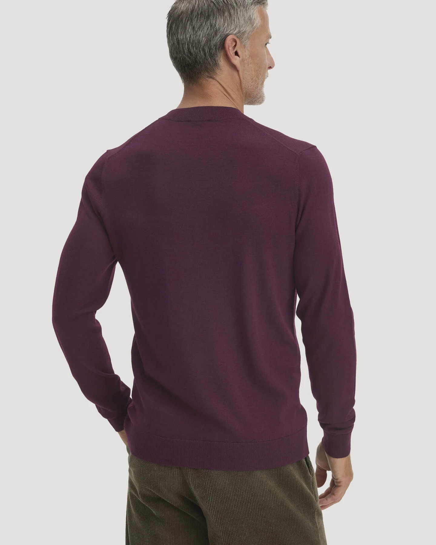 hessnatur Herren Pullover Regular aus Bio-Merinowolle - braun - Größe XL – Ansicht 3