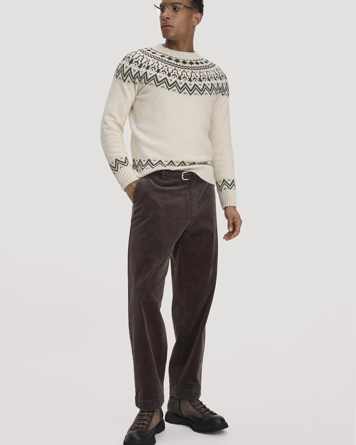 hessnatur Herren Cordhose RONNEL Relaxed aus Bio-Baumwolle - braun - Größe 38/32