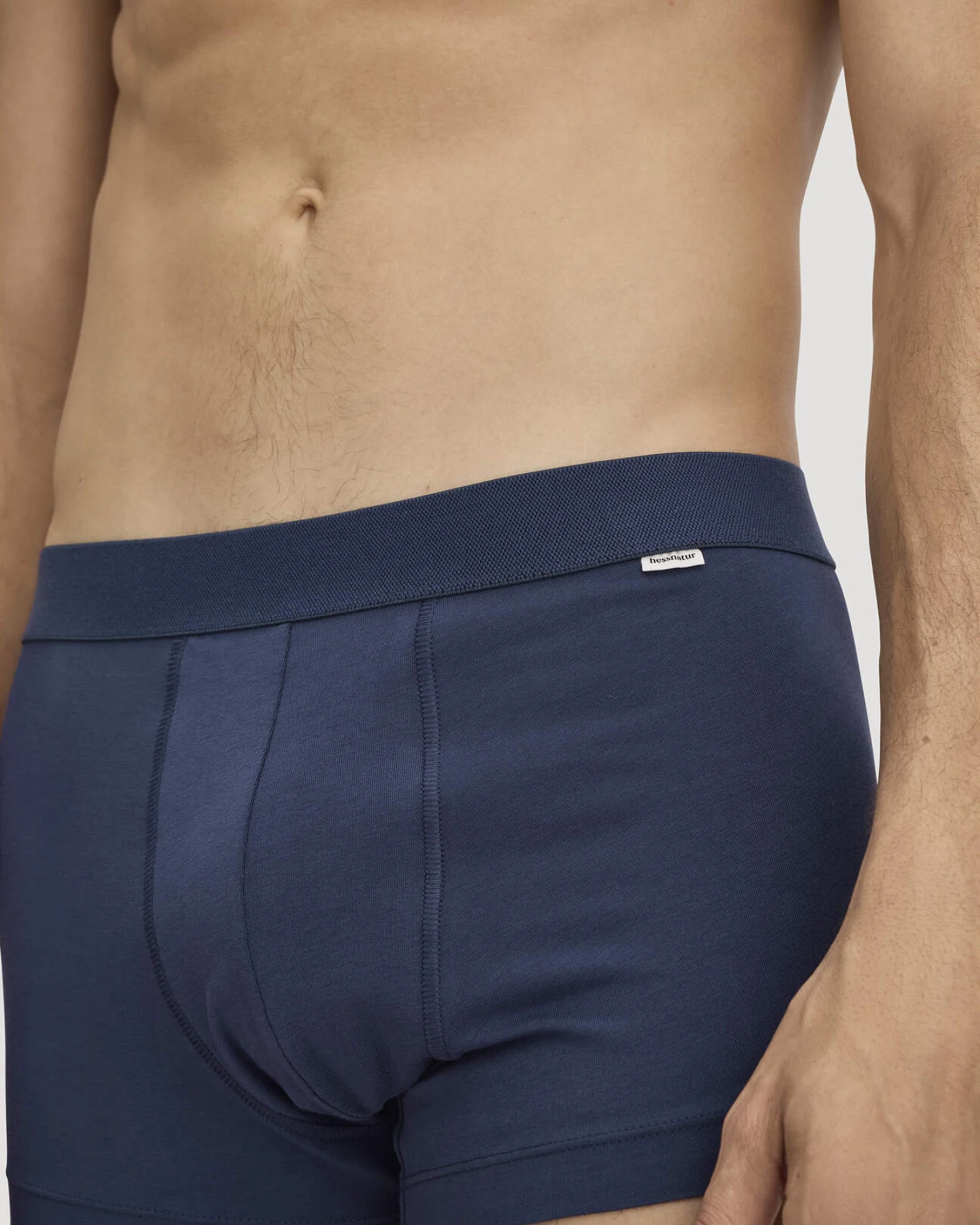 hessnatur Herren Pants Regular Cut COTTON MIX aus Bio-Baumwolle - blau - Größe 7 = XL – Ansicht 2