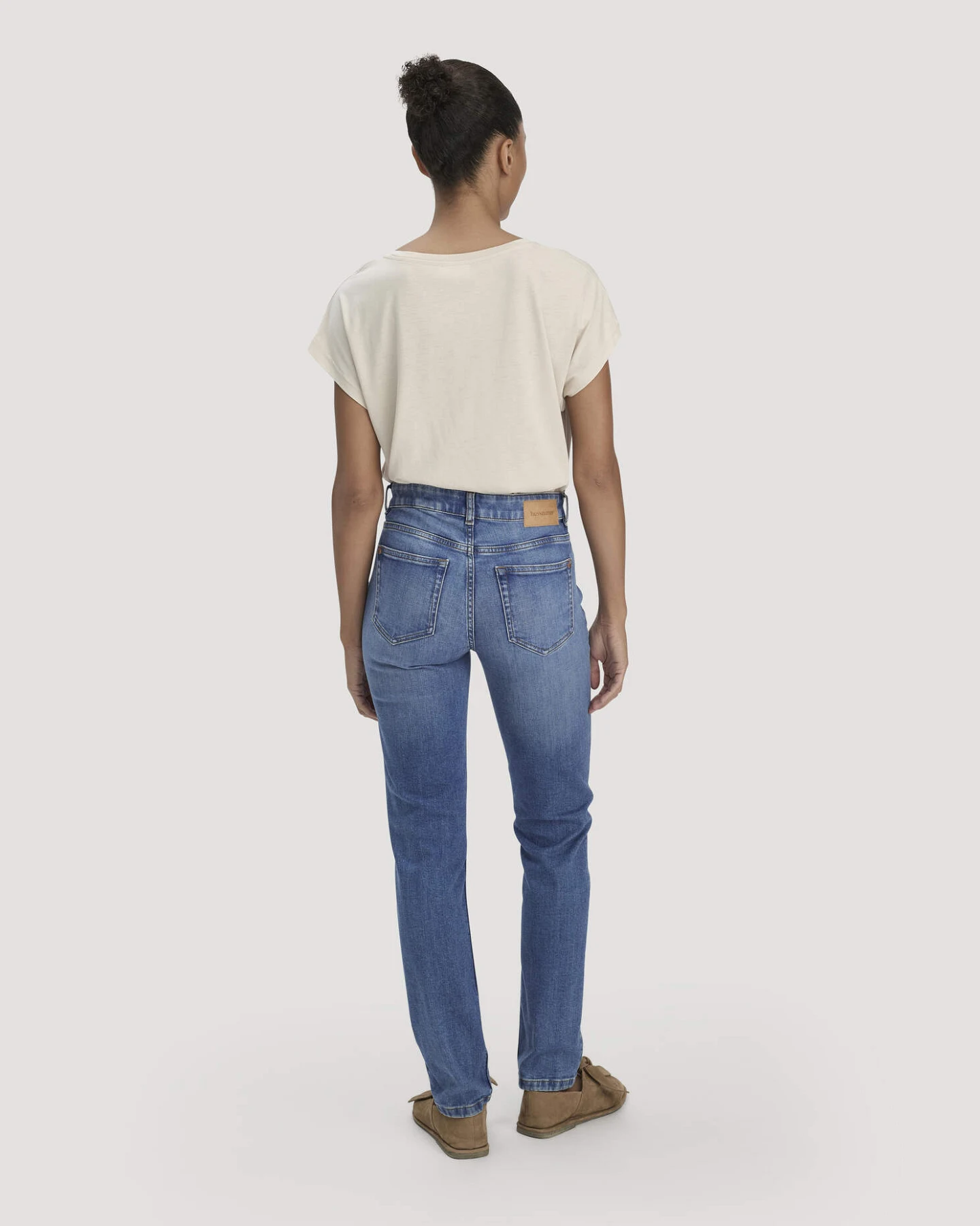 hessnatur Damen Jeans LEA Slim aus Bio-Denim - blau - Größe 30/30 – Ansicht 2