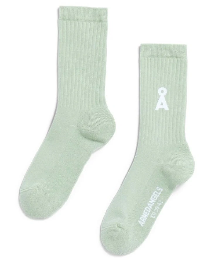 ARMEDANGELS - Saamus Bold Socks - Multifunktionssocken Gr 43-46 grün