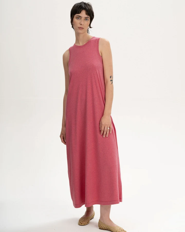 MELA Damen vegan Maxikleid Mahika Blossom Melange