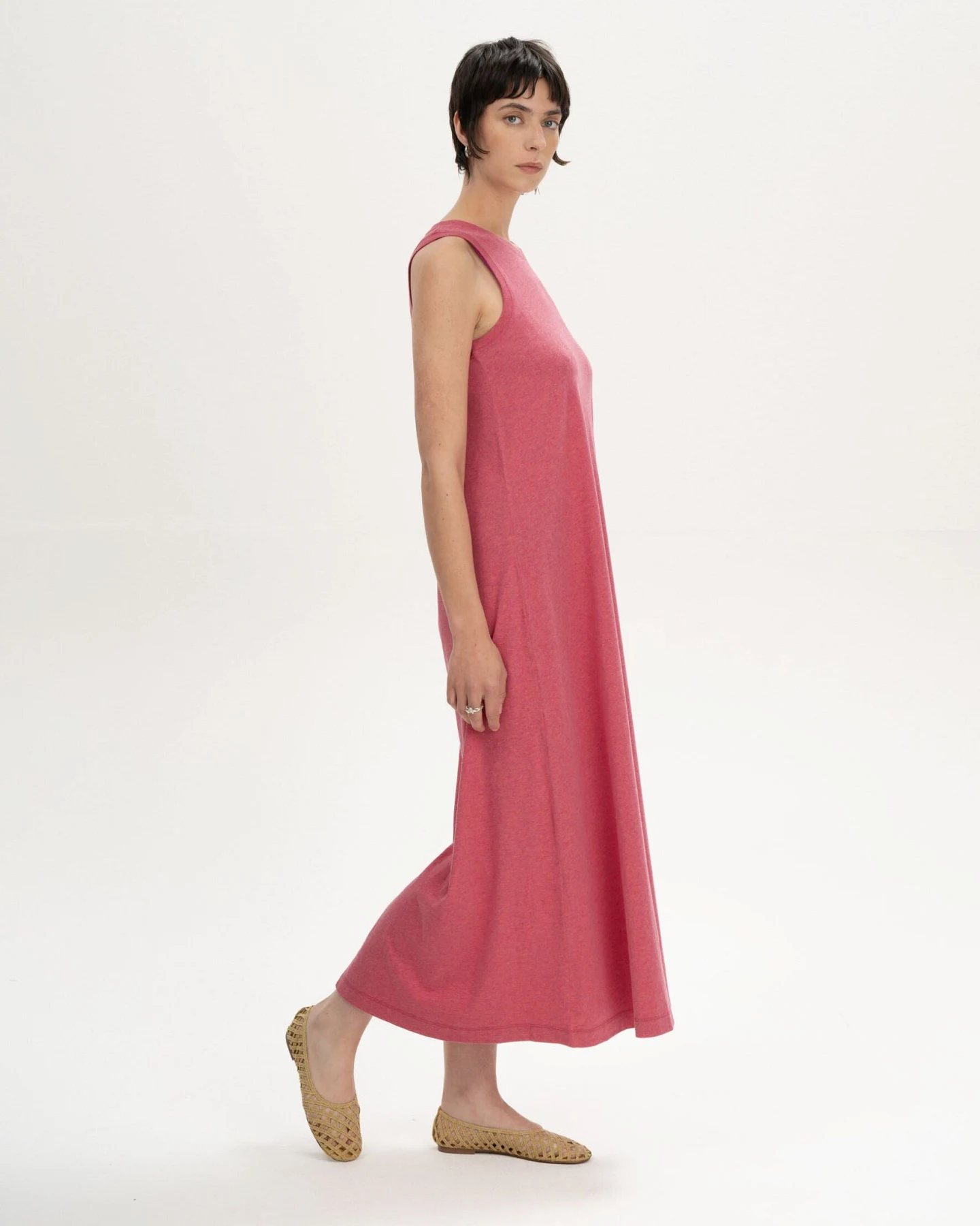 MELA Damen vegan Maxikleid Mahika Blossom Melange – Ansicht 2