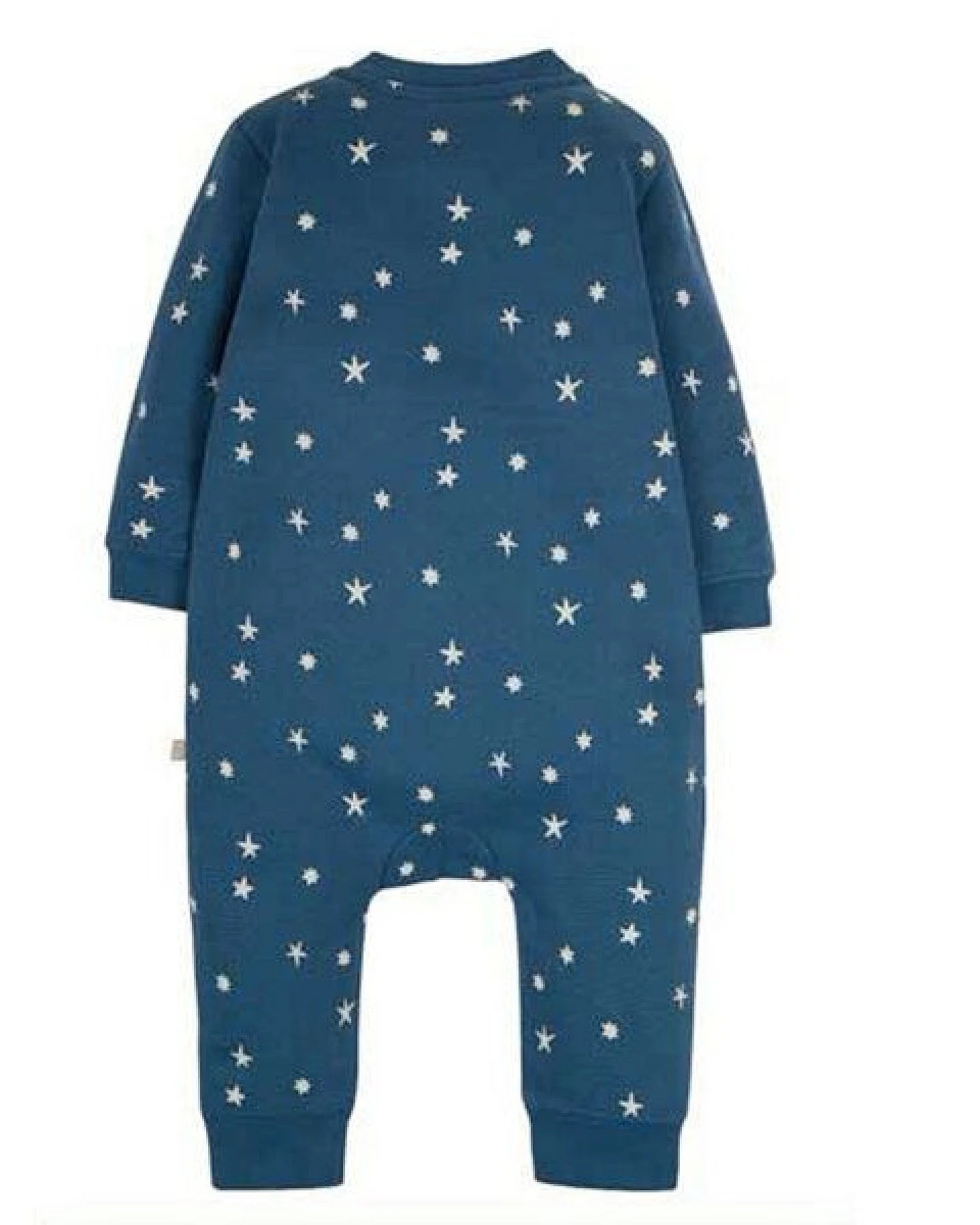Frugi Baby-Strampler Regenbogen/Wolken in blau mit Sternen - Snug and Cosy Romper – Ansicht 2
