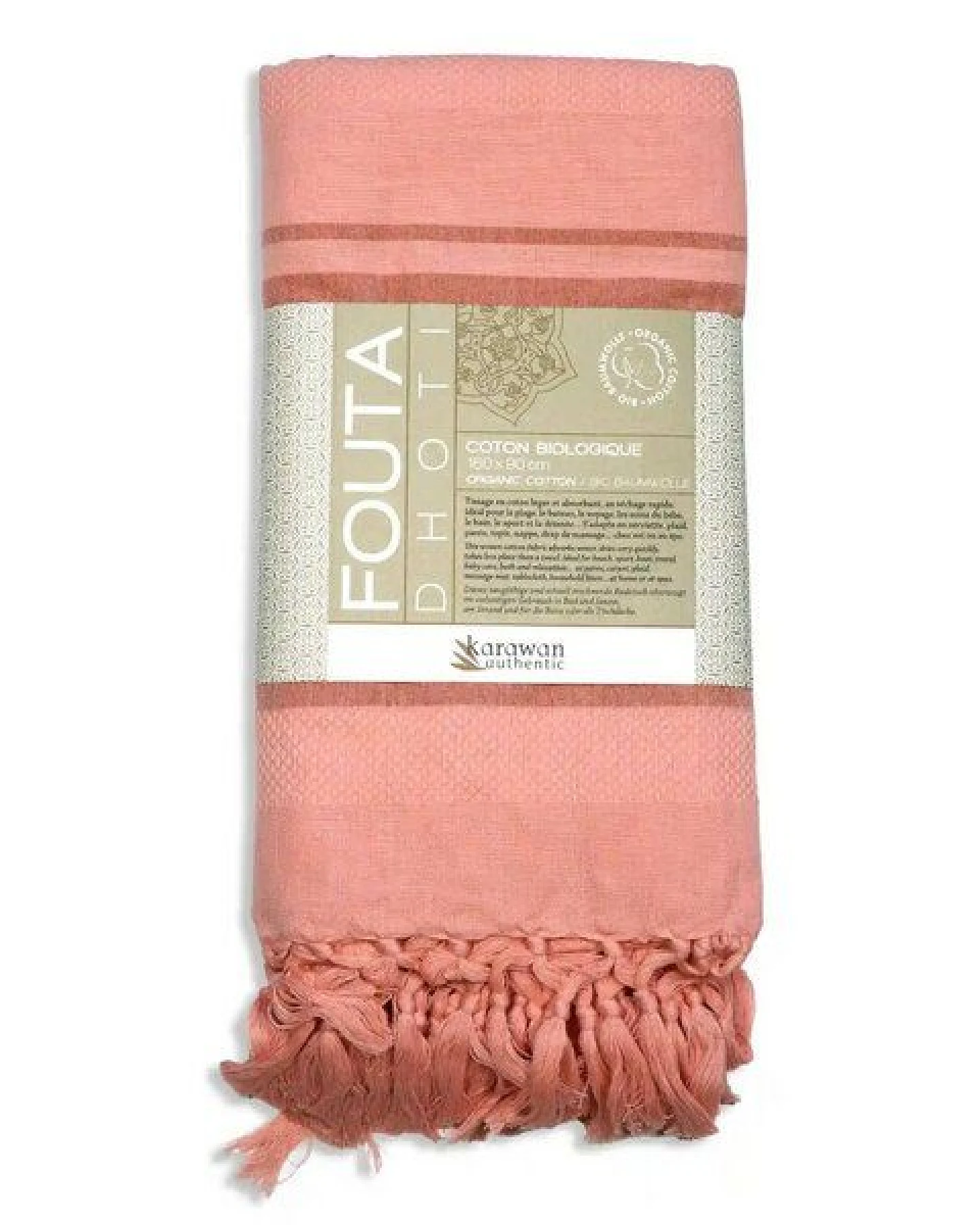 Karawan authentic Fouta DHOTI GARDEN aus Bio-Baumwolle, 90 x 160 cm – Ansicht 3