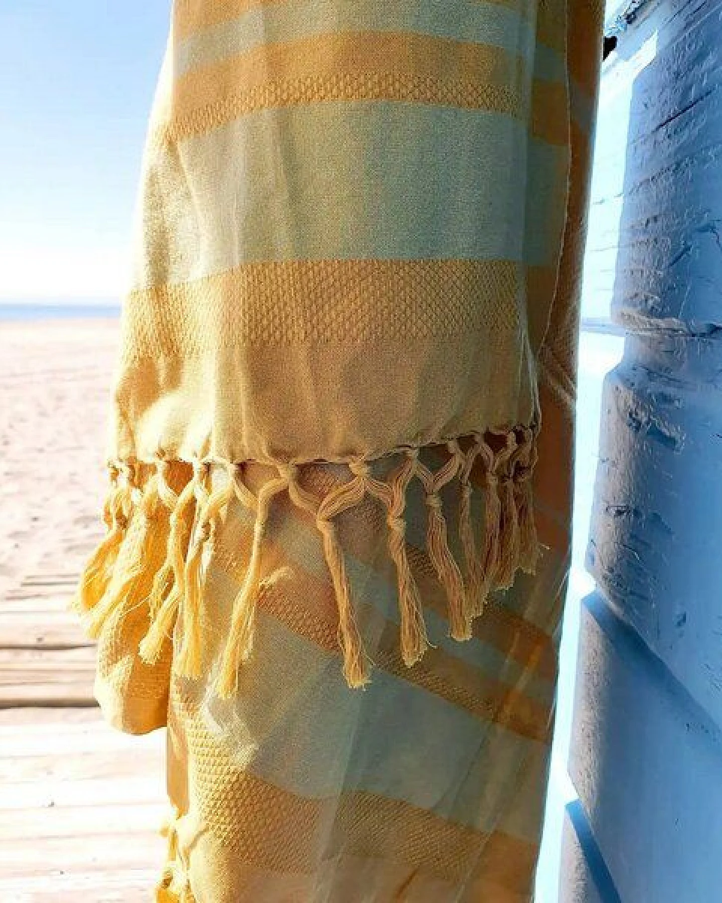 Karawan authentic Fouta DHOTI GARDEN aus Bio-Baumwolle, 90 x 160 cm – Ansicht 4