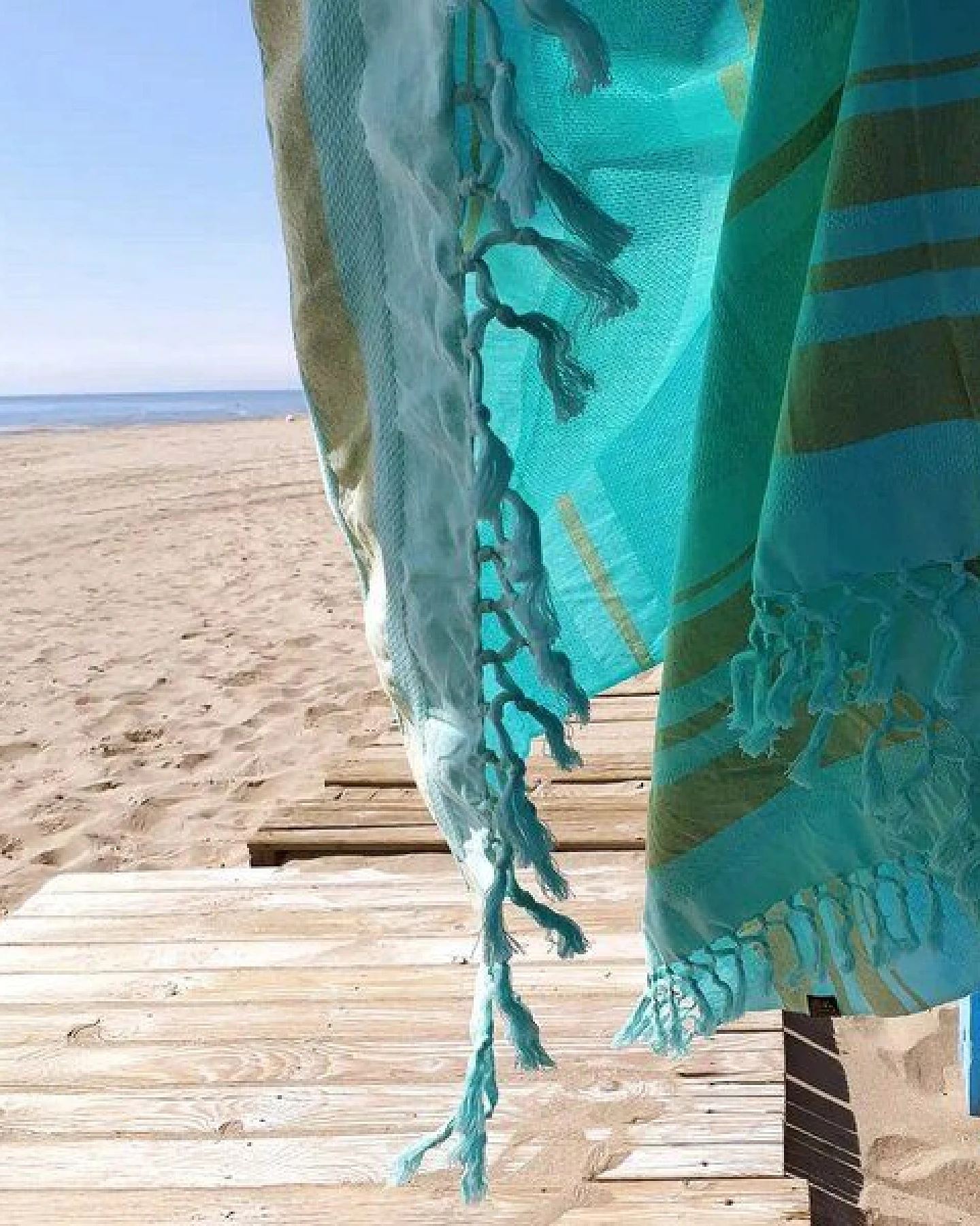 Karawan authentic Fouta DHOTI GARDEN aus Bio-Baumwolle, 90 x 160 cm – Ansicht 3