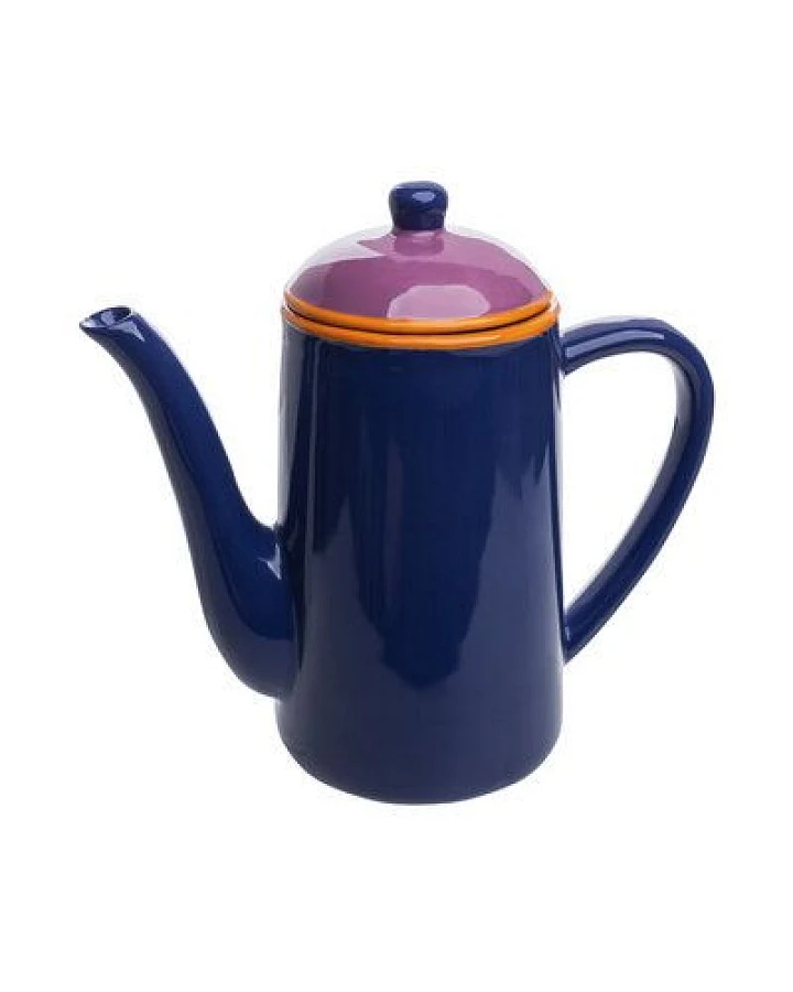 TRANQUILLO Teekanne COLOURI Blau – Steinzeug
