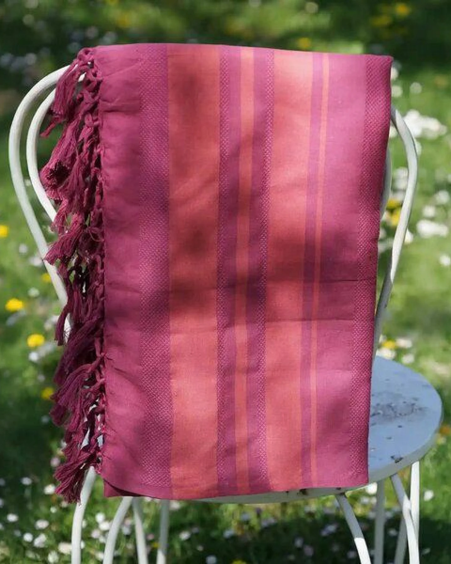 Karawan authentic Fouta DHOTI GARDEN aus Bio-Baumwolle, 90 x 160 cm – Ansicht 3