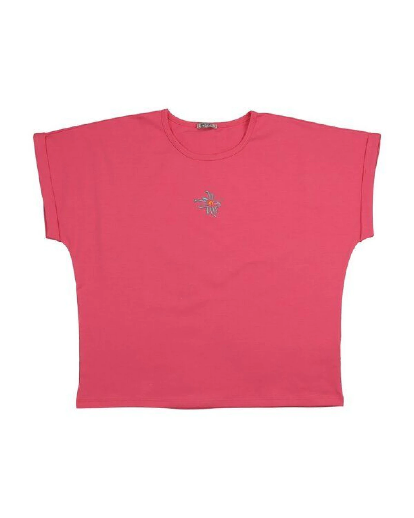 Cotokids Kinder T-Shirt pink mit Blumenmotiv aus Bio-Baumwolle – Walkiddy – Ansicht 2
