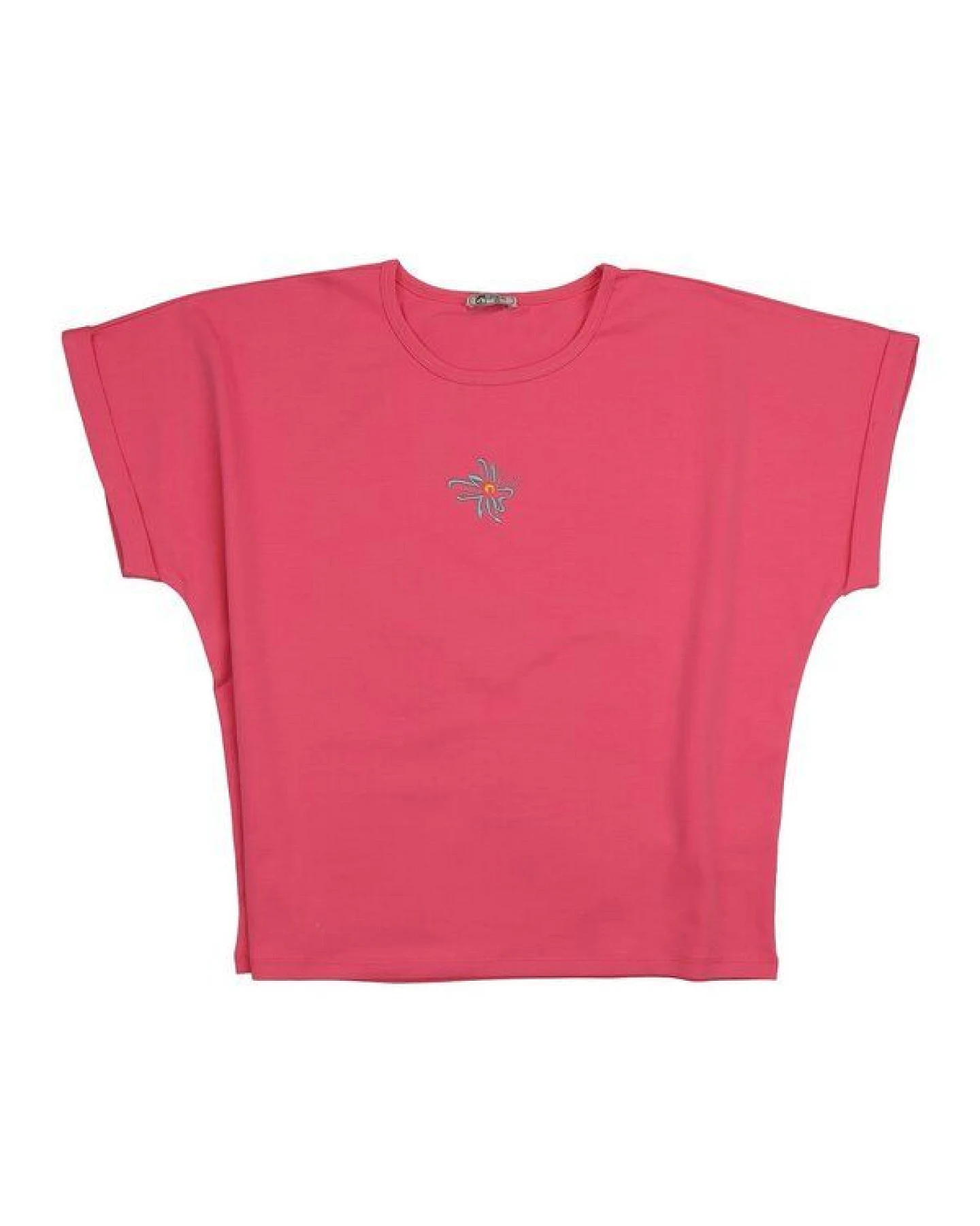 Cotokids Kinder T-Shirt pink mit Blumenmotiv aus Bio-Baumwolle – Walkiddy – Ansicht 4