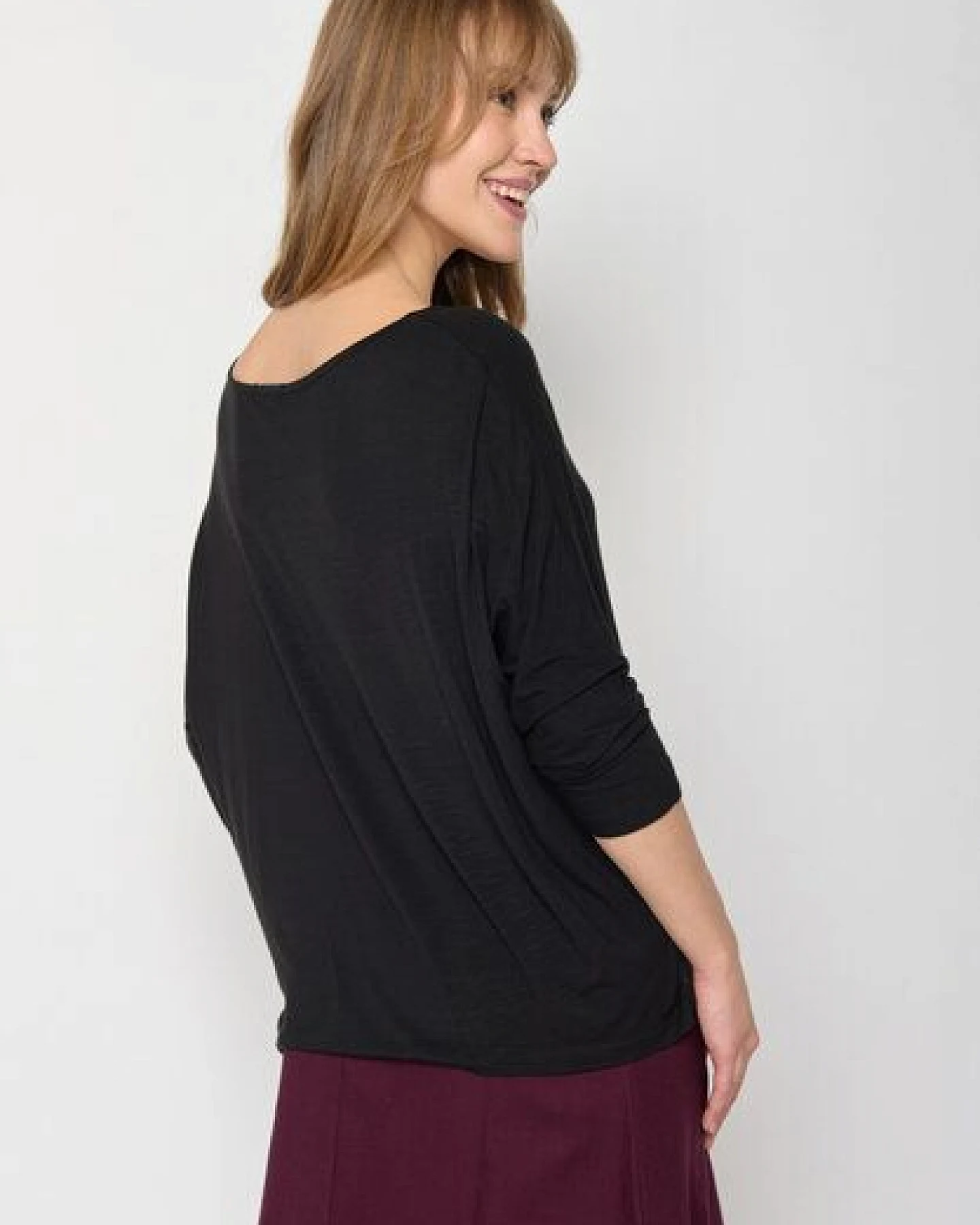 GREENBOMB Basic Simper - Gemütliches Longsleeve aus Viskose (LENZING ECOVERO) Mix / Fair & Vegan – Ansicht 2