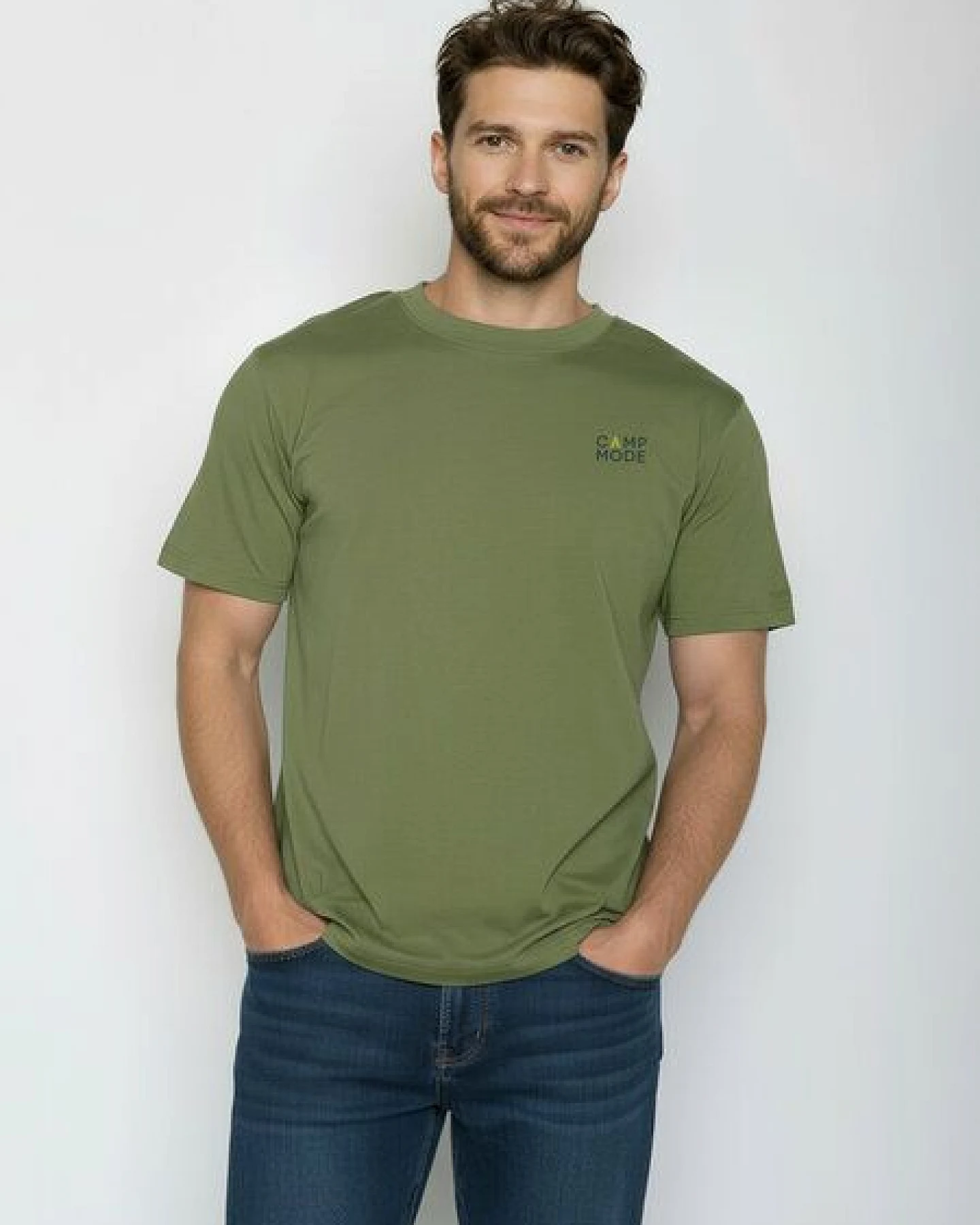 GREENBOMB Camp Mode Fusion - Lässiges Oversize-T-Shirt aus Bio-Baumwolle / hochwertiger Print / GOTS / Fair & Vegan – Ansicht 2