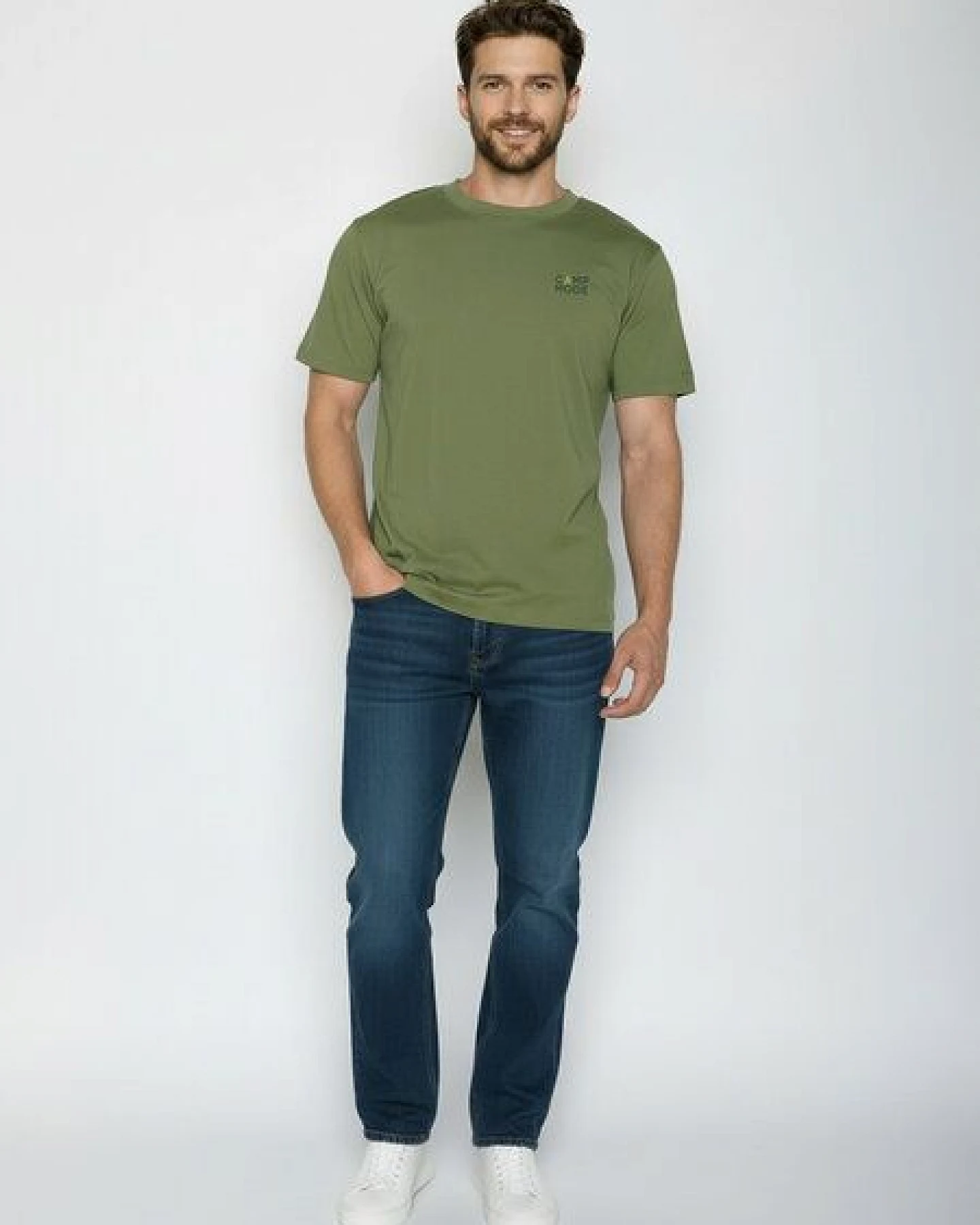 GREENBOMB Camp Mode Fusion - Lässiges Oversize-T-Shirt aus Bio-Baumwolle / hochwertiger Print / GOTS / Fair & Vegan – Ansicht 4
