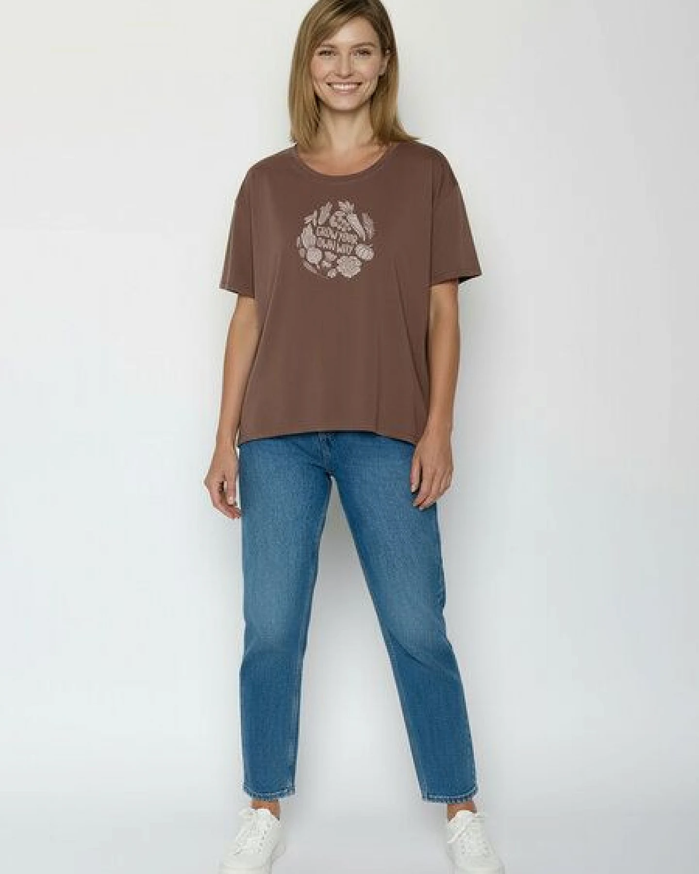 GREENBOMB Veggie Patch Feel - Lässiges T-Shirt aus Bio-Baumwoll-Mix / hochwertiger Print / GOTS / Fair & Vegan – Ansicht 3