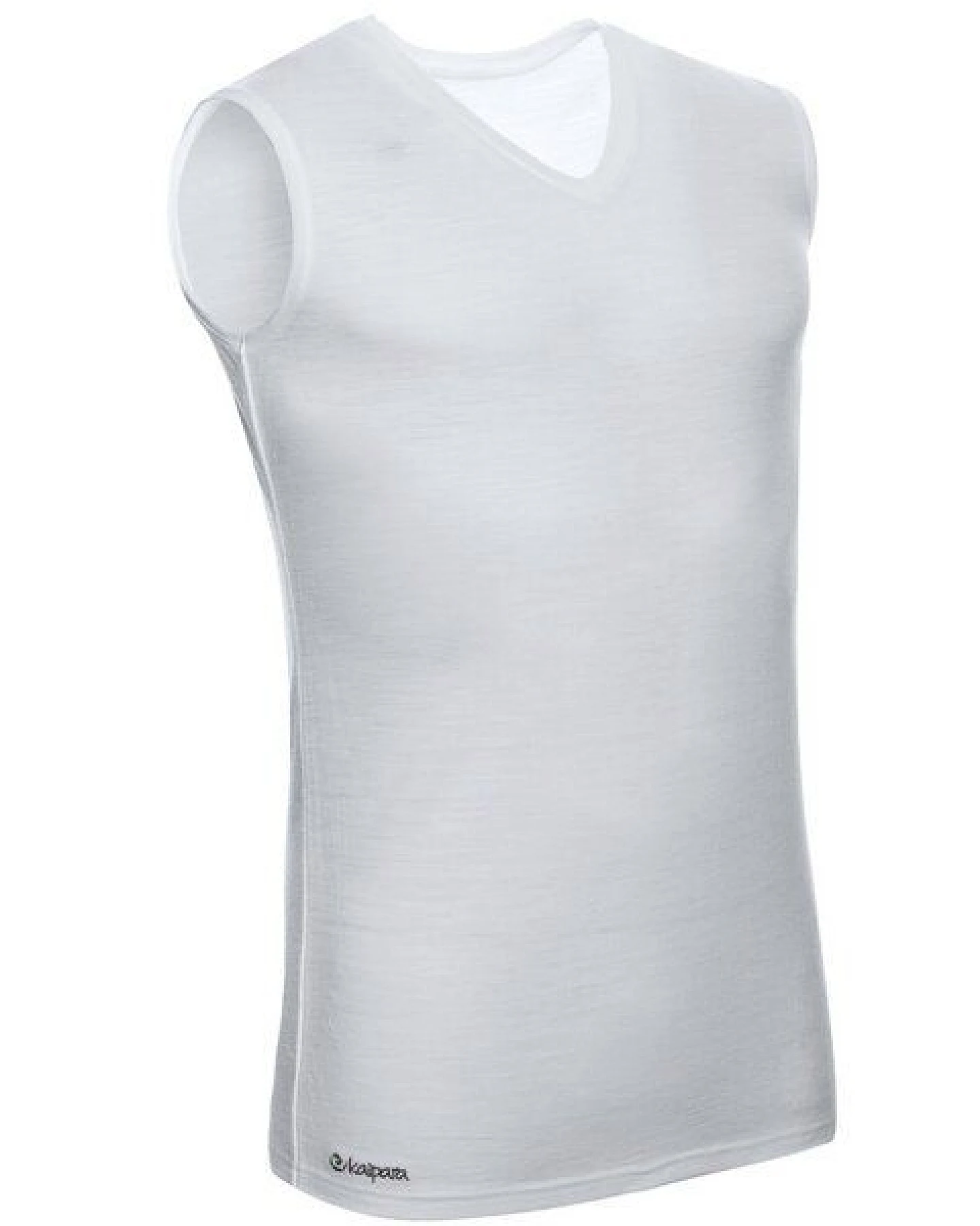 Kaipara - Merino Sportswear Merino Tank Top Slimfit V-Neck 150 Herren – Ansicht 2